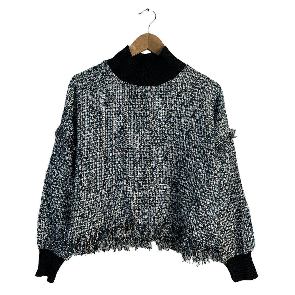 Zara Zara Tweed Blouse Size S / US 4 / IT 40 - 1 Thumbnail