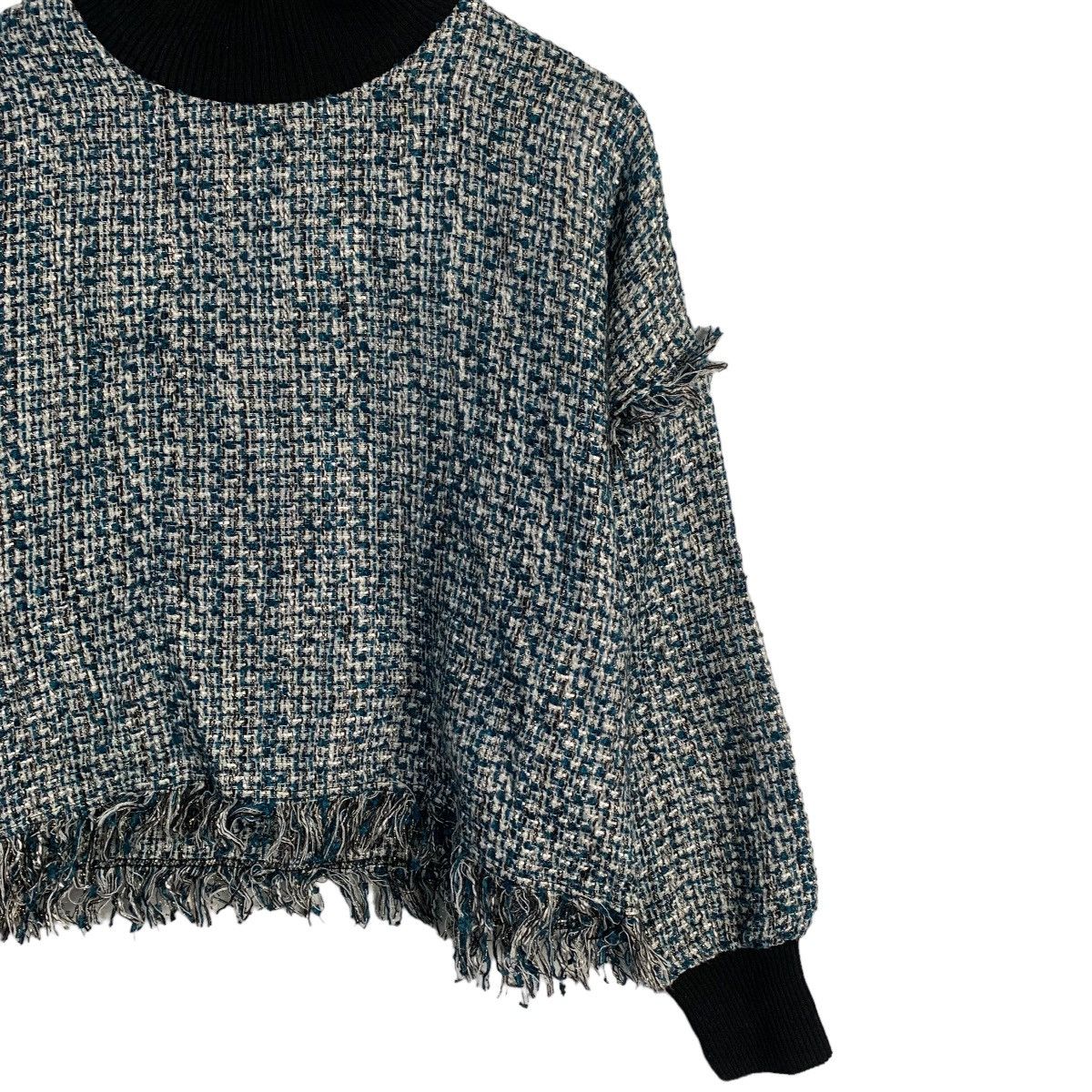 Zara Zara Tweed Blouse Size S / US 4 / IT 40 - 3 Thumbnail
