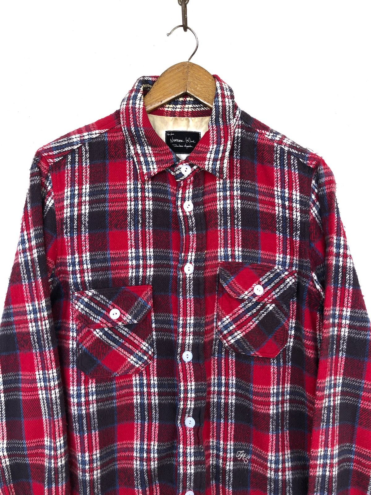 Number (N)ine GRAIL🔥Miyashita Tartan Anarchy Punk Flannel Shirt Size US M / EU 48-50 / 2 - 1 Thumbnail