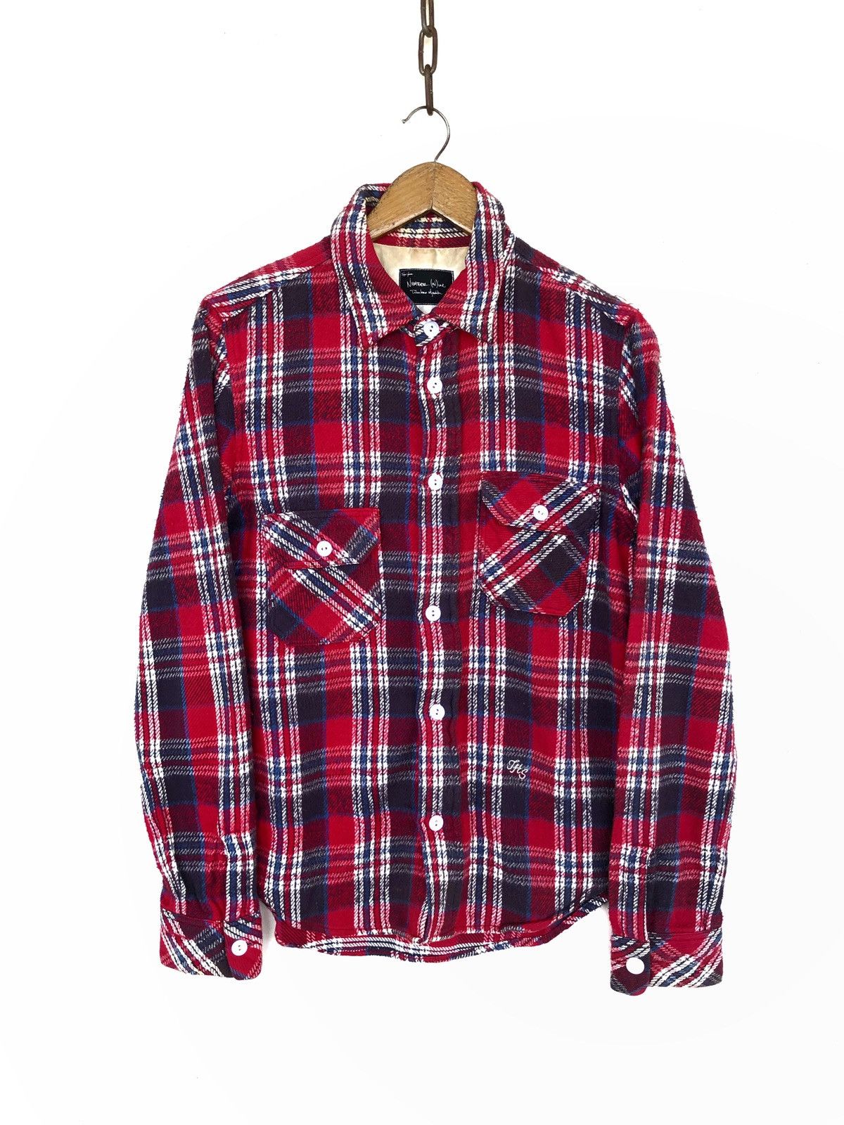 Number (N)ine GRAIL🔥Miyashita Tartan Anarchy Punk Flannel Shirt Size US M / EU 48-50 / 2 - 2 Thumbnail