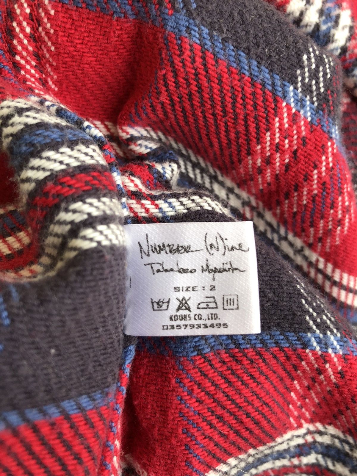 Number (N)ine GRAIL🔥Miyashita Tartan Anarchy Punk Flannel Shirt Size US M / EU 48-50 / 2 - 7 Thumbnail