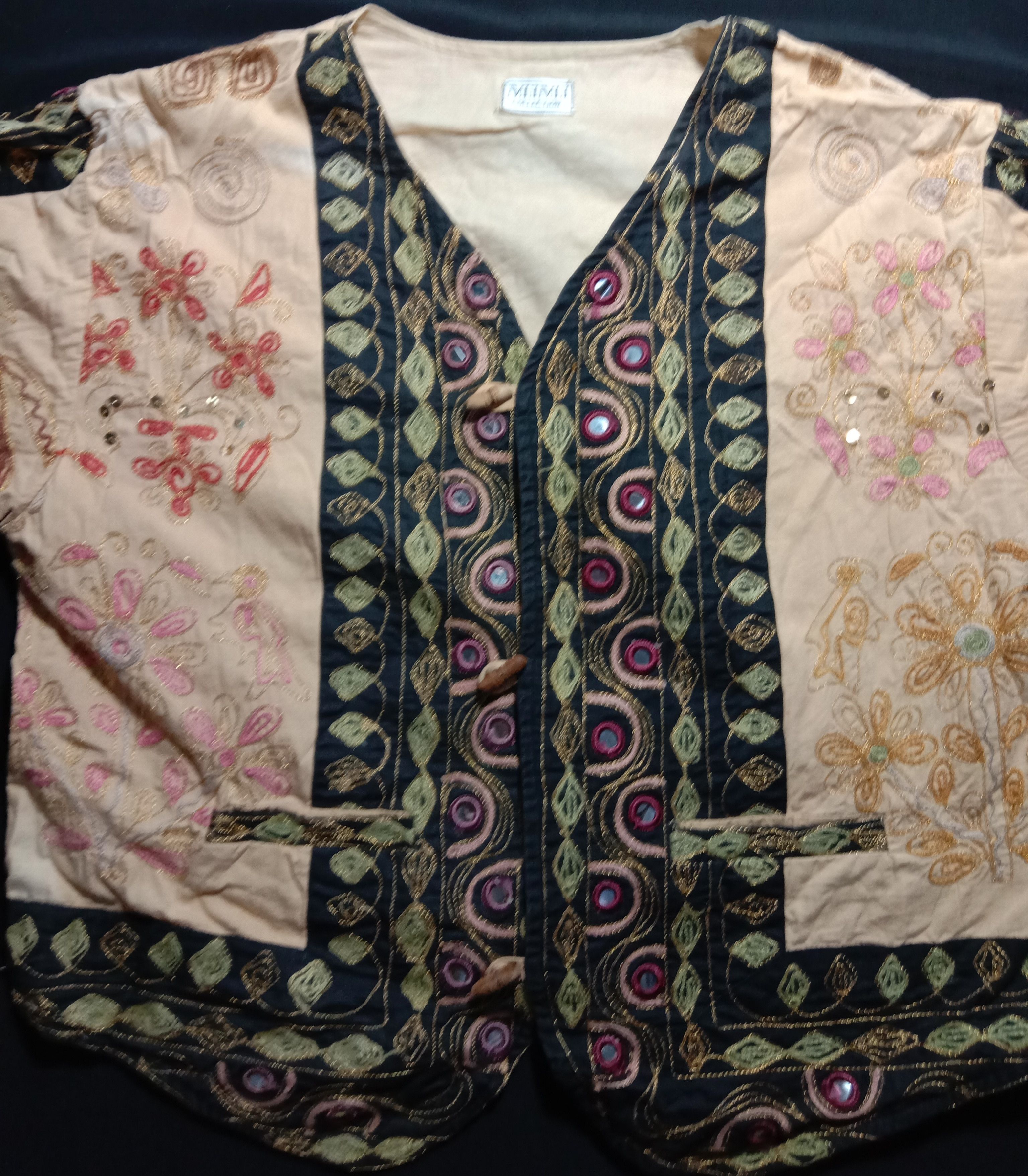 Japanese Brand Mimi Collection Arabic Dress Ethic Native Vest Jacket Size M / US 6-8 / IT 42-44 - 4 Thumbnail