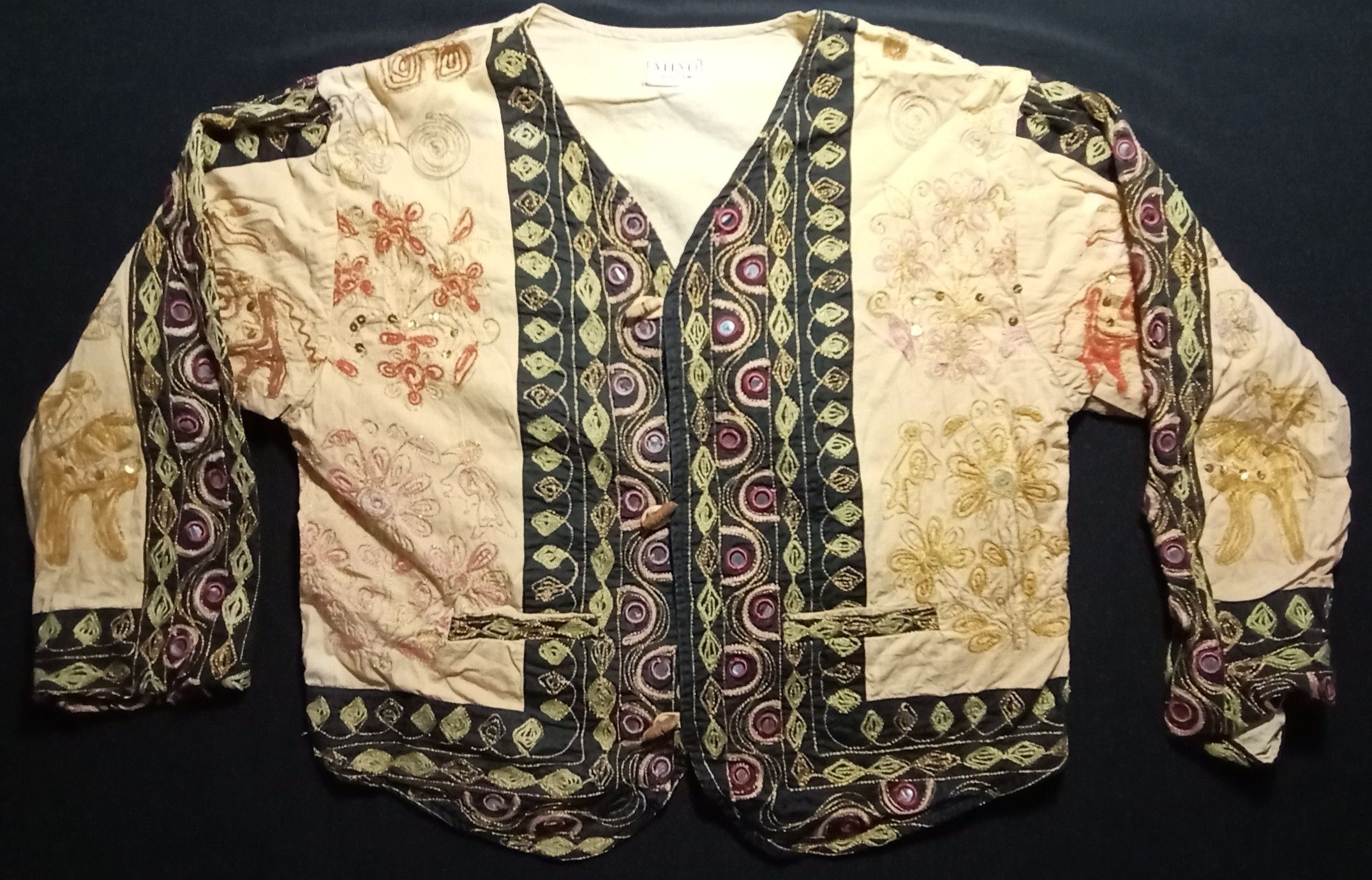 Japanese Brand Mimi Collection Arabic Dress Ethic Native Vest Jacket Size M / US 6-8 / IT 42-44 - 1 Thumbnail