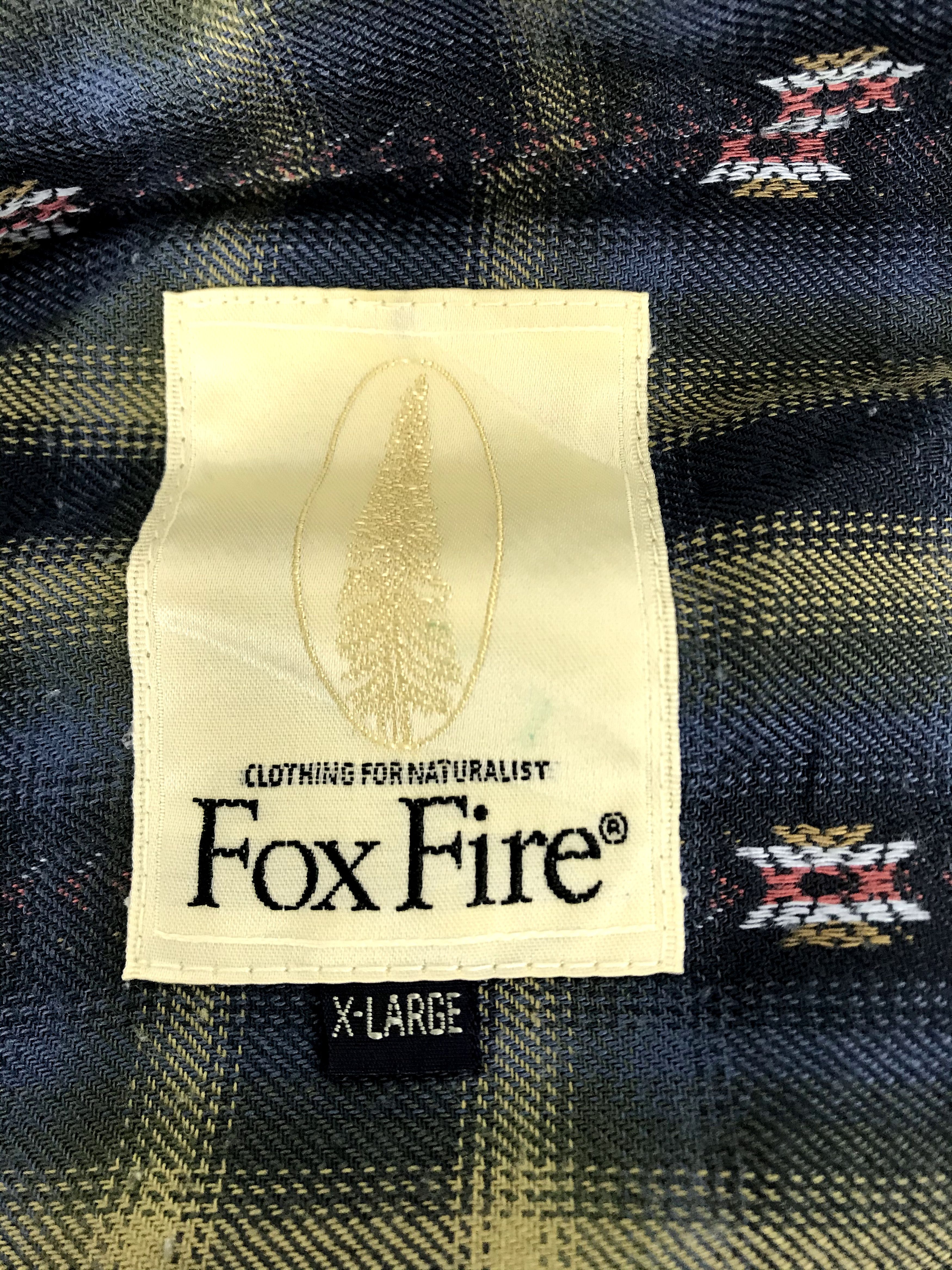 Flannel Vintage Fox Fire Snap Button Western Flannel Shirt Size US L / EU 52-54 / 3 - 6 Thumbnail