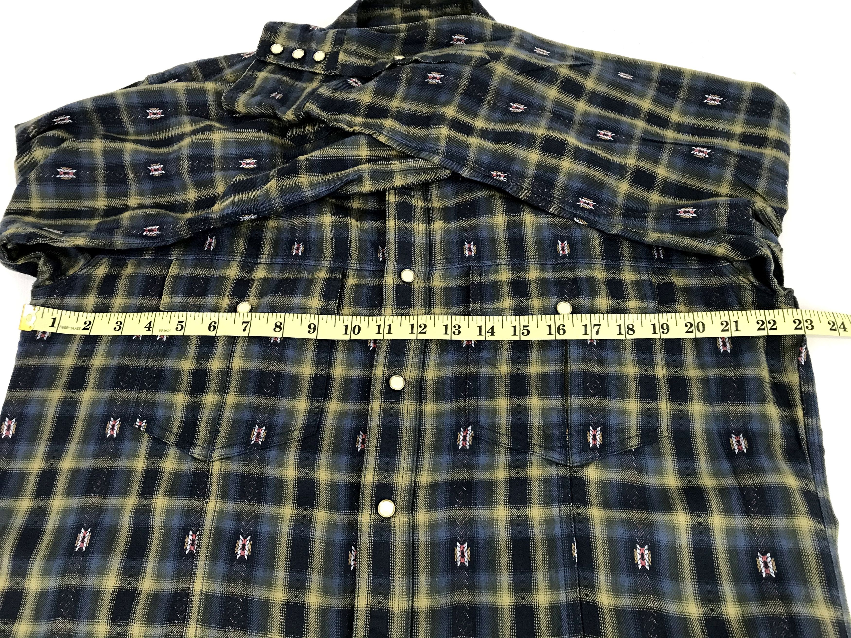 Flannel Vintage Fox Fire Snap Button Western Flannel Shirt Size US L / EU 52-54 / 3 - 9 Thumbnail