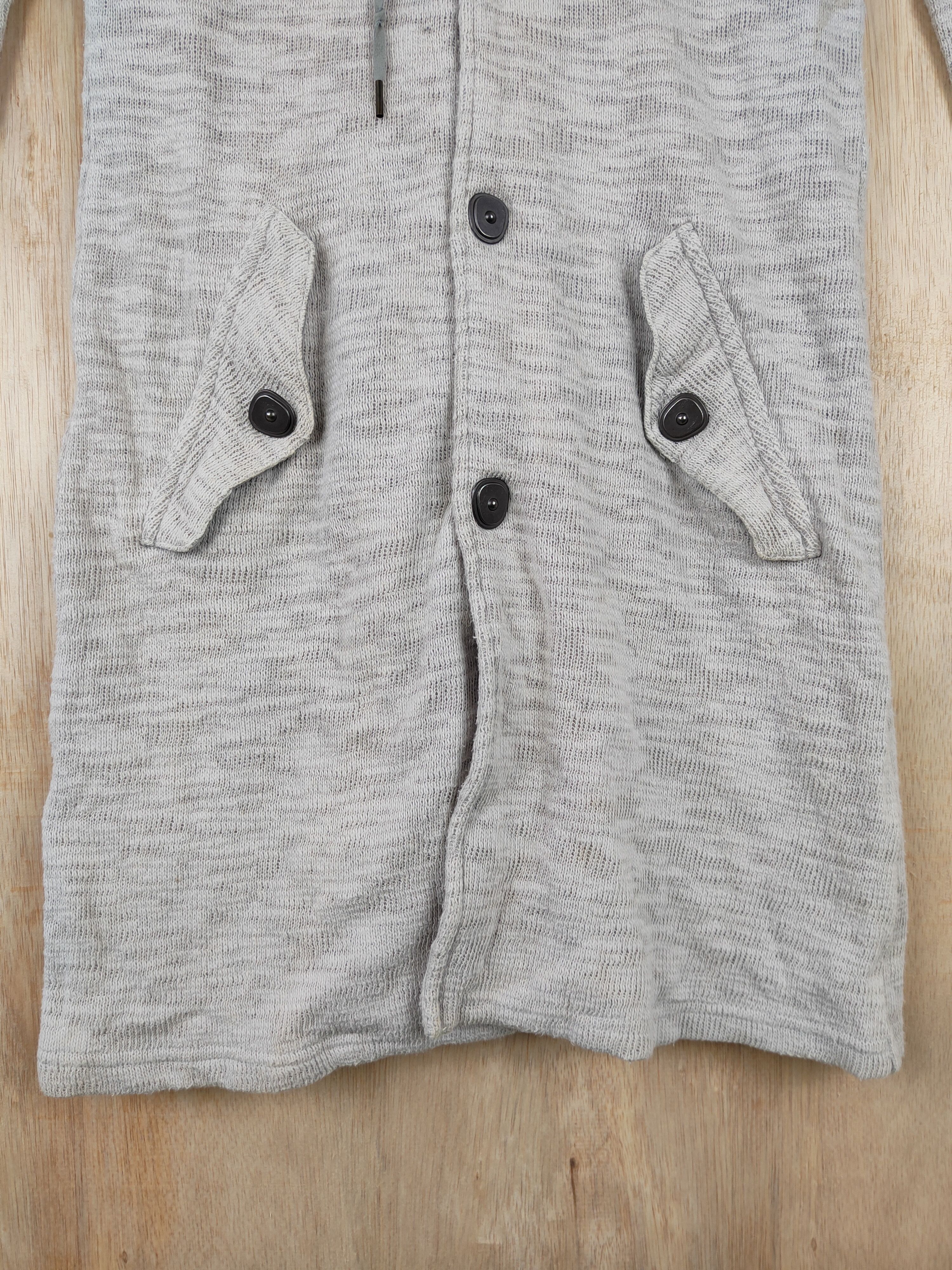 Tornado Mart Tornado Mart Gray long sweatshirt hoodie Knitwear #4449 Size M / US 6-8 / IT 42-44 - 5 Thumbnail