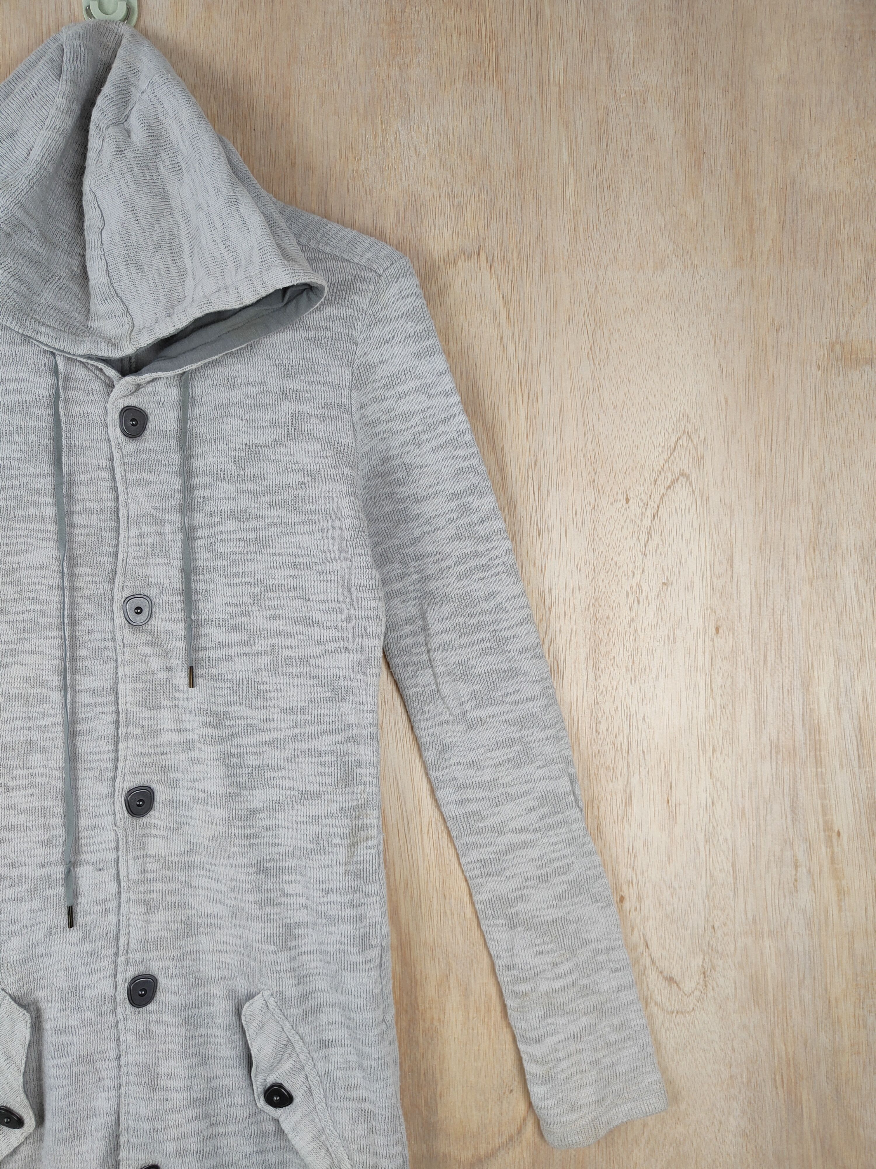 Tornado Mart Tornado Mart Gray long sweatshirt hoodie Knitwear #4449 Size M / US 6-8 / IT 42-44 - 4 Thumbnail