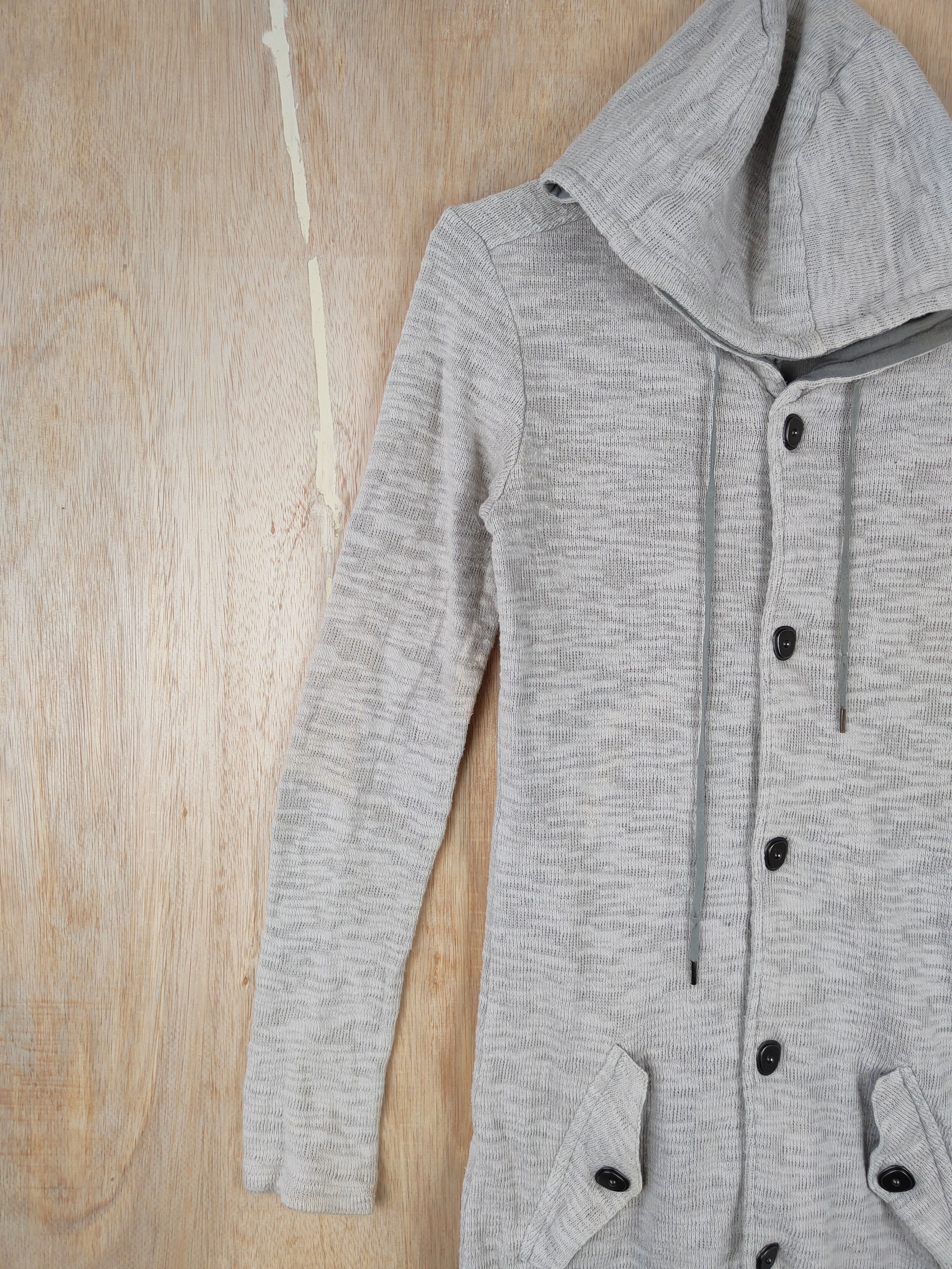 Tornado Mart Tornado Mart Gray long sweatshirt hoodie Knitwear #4449 Size M / US 6-8 / IT 42-44 - 3 Thumbnail