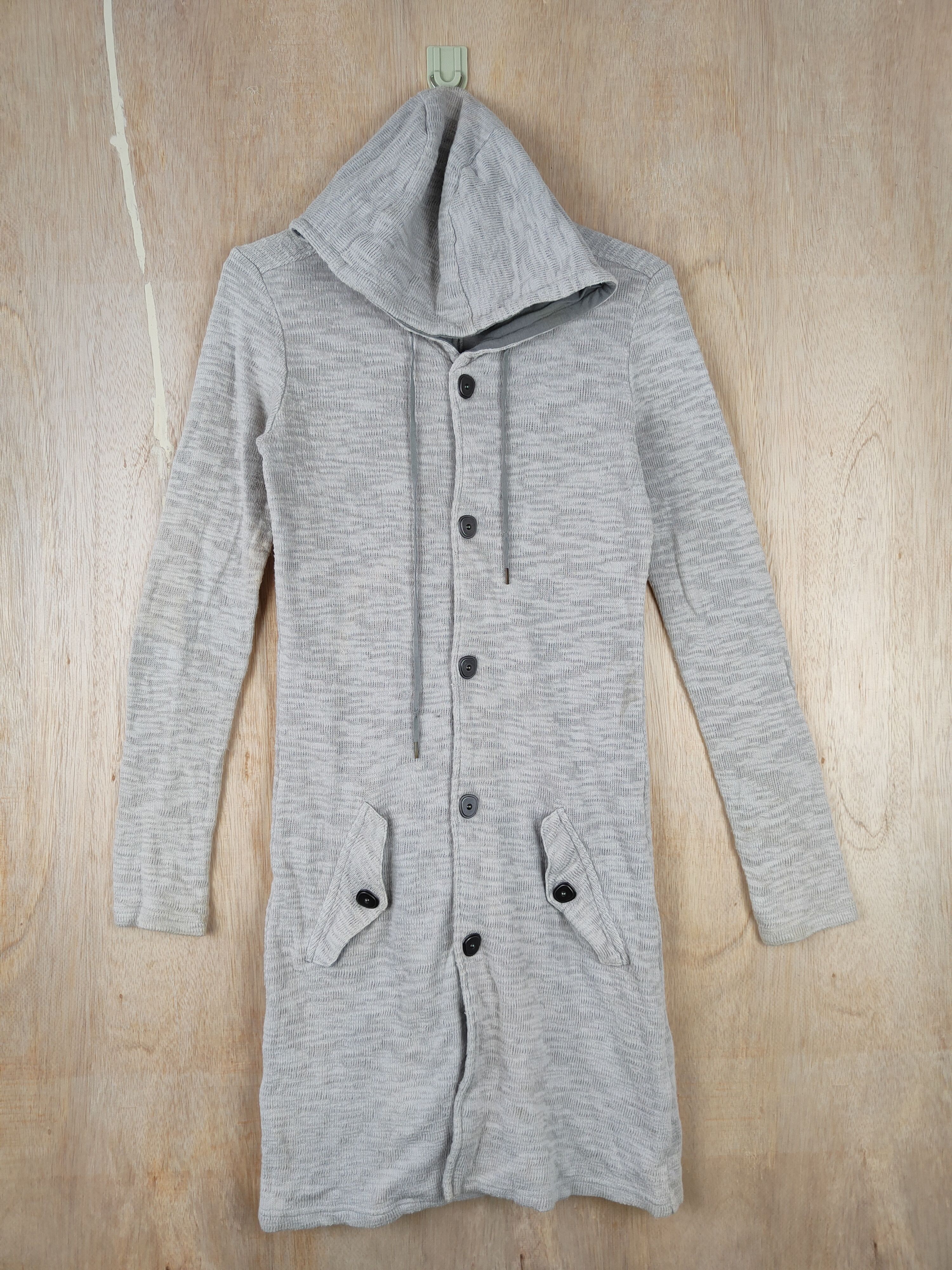 Tornado Mart Tornado Mart Gray long sweatshirt hoodie Knitwear #4449 Size M / US 6-8 / IT 42-44 - 1 Thumbnail