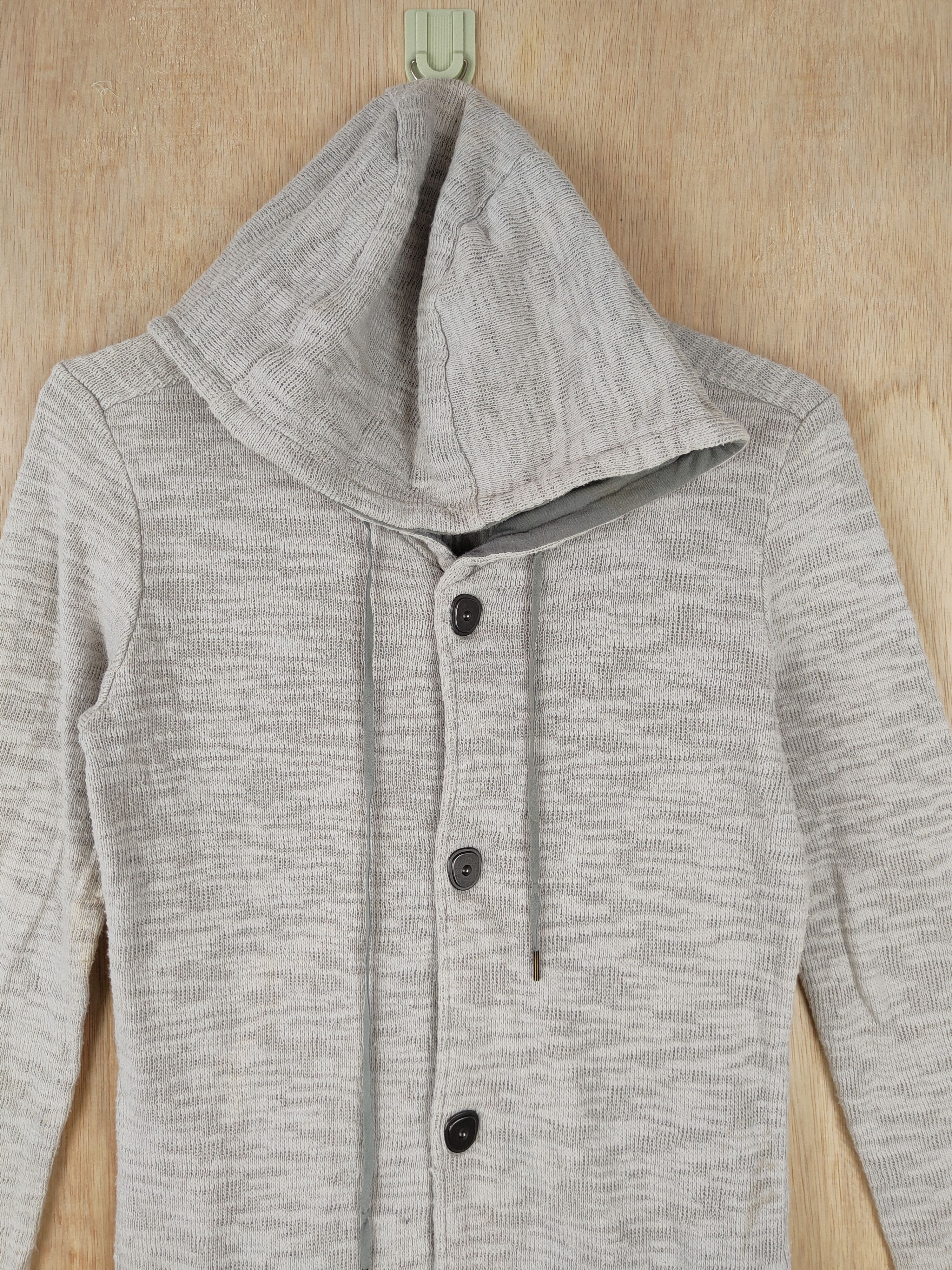 Tornado Mart Tornado Mart Gray long sweatshirt hoodie Knitwear #4449 Size M / US 6-8 / IT 42-44 - 2 Thumbnail