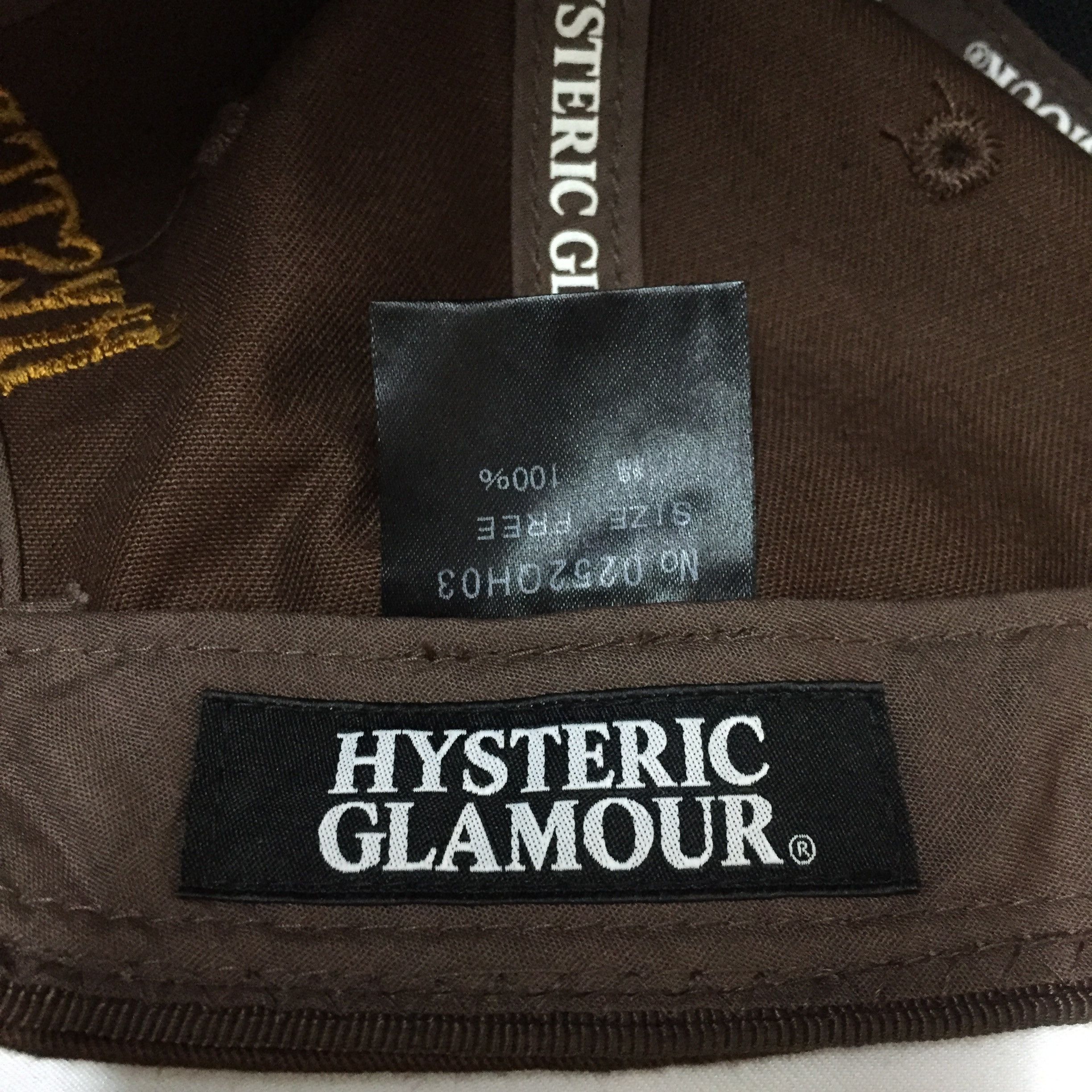 Hysteric Glamour HYSTERIC GLAMOUR EMBROIDERY JAPANESE BRAND CAP HATS Size ONE SIZE - 7 Thumbnail