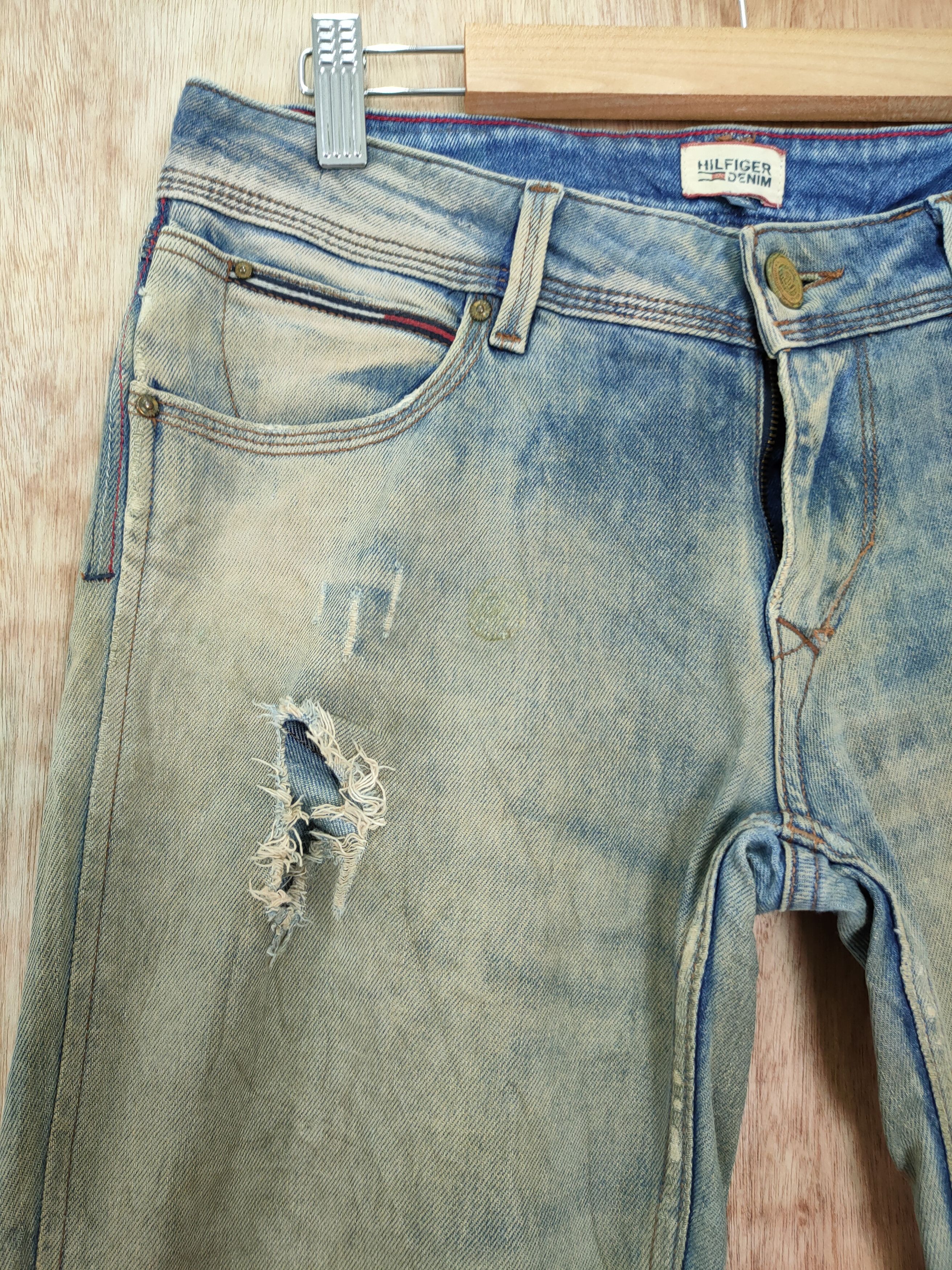 Tommy Hilfiger DL tommy Hilfiger distressed vtg thrash denim pants #46-087 Size 28" / US 6 / IT 42 - 5 Thumbnail
