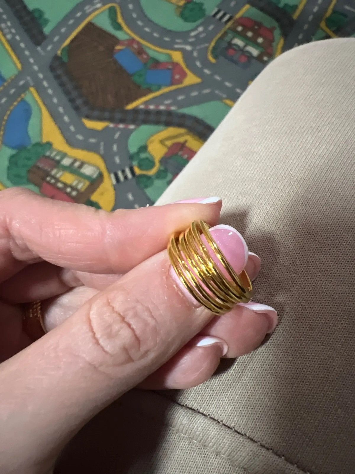 Other Gold Color Multilayer Winding Adjustable Ring Size ONE SIZE - 1 Thumbnail