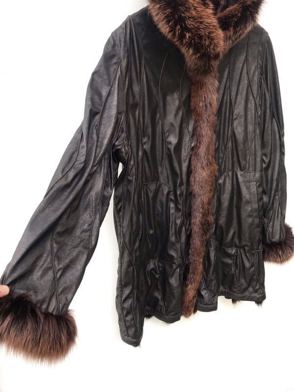 Japanese Brand Rare No Brand Fur Jacket Fashion Designer Stylish Jacket Size US L / EU 52-54 / 3 - 5 Thumbnail