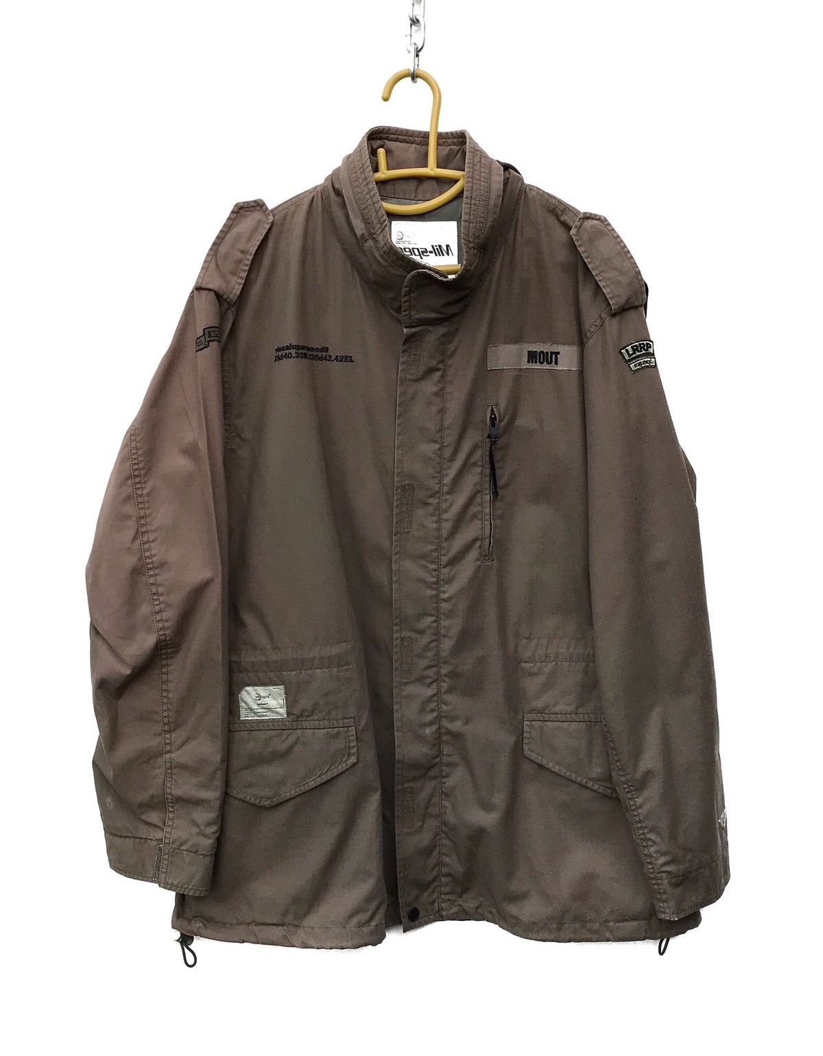 image of Wtaps Military Jacket Wtaps Japan Wmilspec Streetwear (Faded in Army, Men's (Size Large)