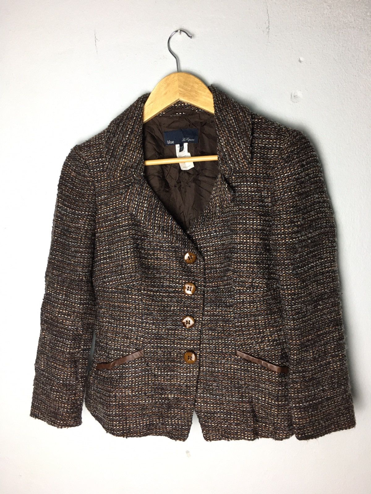 Les Copains Les Copains Wool Women Blazer Size S / US 4 / IT 40 - 2 Thumbnail