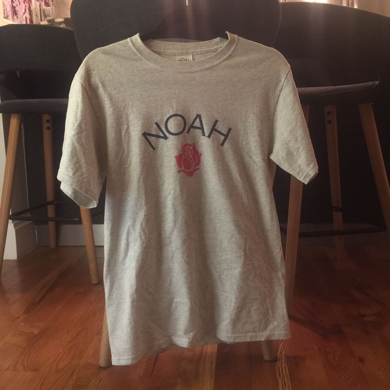 image of Noah Rose Logo Tee in Grey, Men's (Size Small)