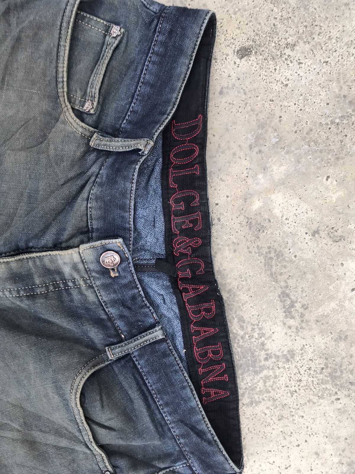 Designer × Dolce & Gabbana STEALS💥 DOLCE & GABBANA DISTRESSED DENIM Size US 33 - 12 Thumbnail
