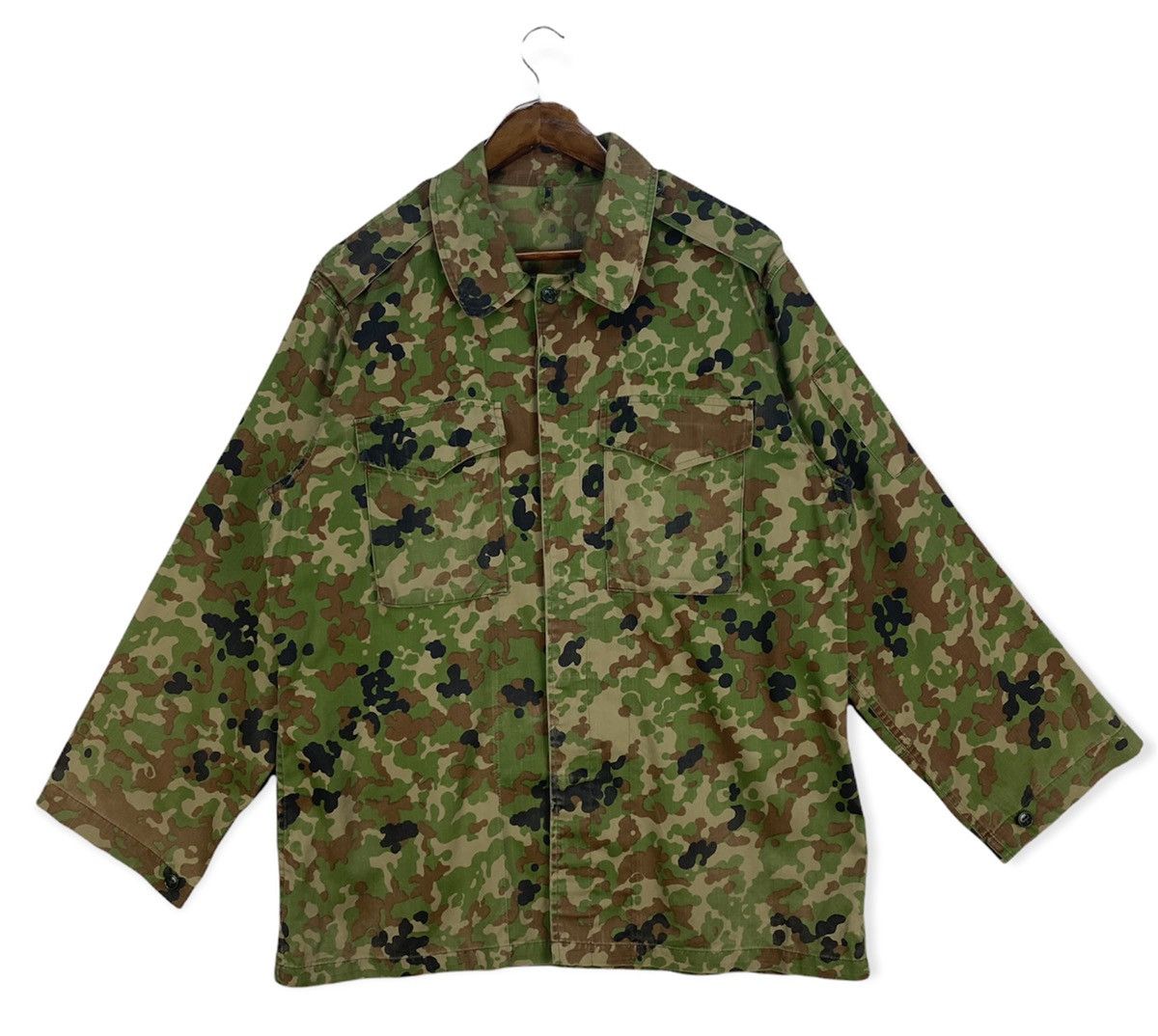 Vintage Vintage Military Jacket Camoflauge Size US L / EU 52-54 / 3 - 1 Thumbnail
