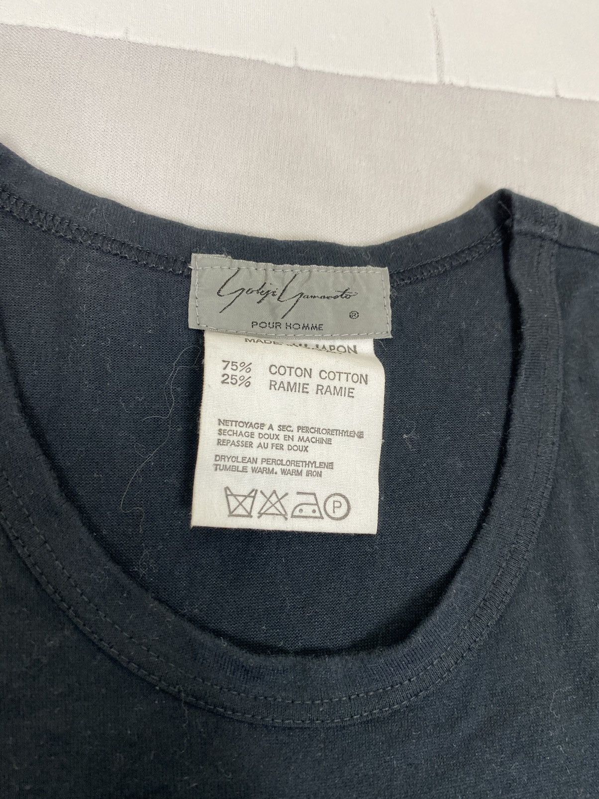 Yohji Yamamoto Yohji Yamamoto Pour Homme Black Plain Long Shirt Size US S / EU 44-46 / 1 - 2 Thumbnail