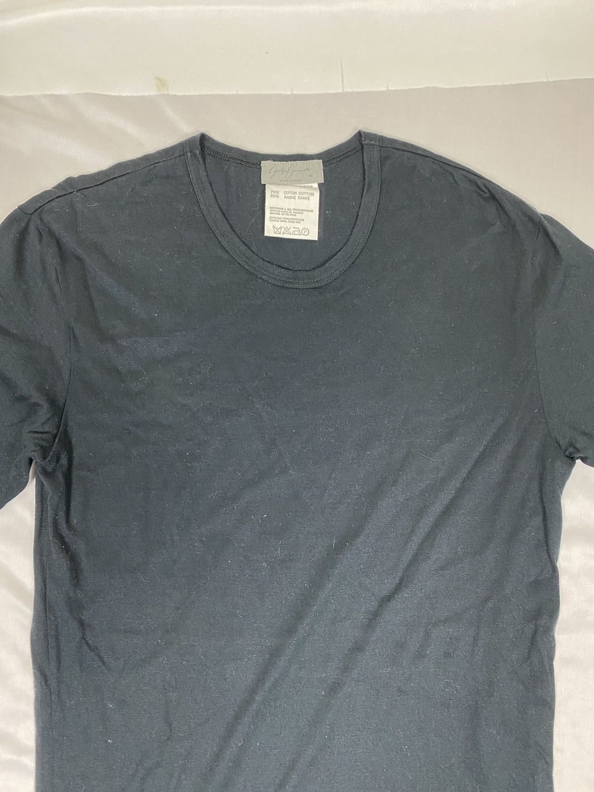 Yohji Yamamoto Yohji Yamamoto Pour Homme Black Plain Long Shirt Size US S / EU 44-46 / 1 - 4 Thumbnail