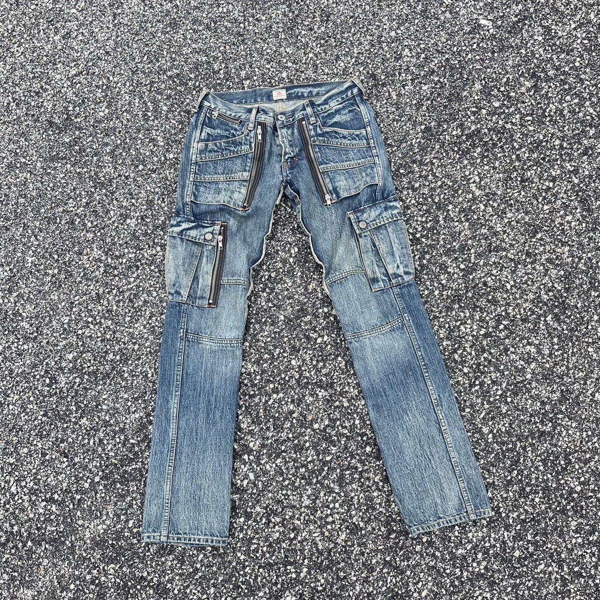 Pre-owned Beauty Beast X If Six Was Nine Vintage Rna Tactical Punk Bondage Hysteric Lgb Style Jeans In Blue Jean
