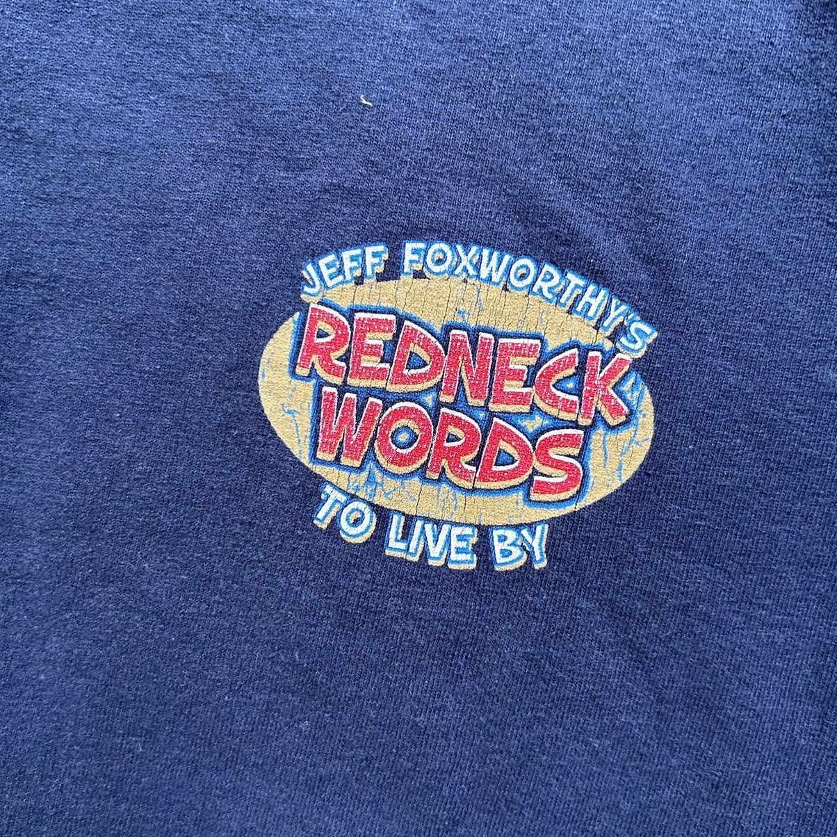 Vintage Vintage Funny Humor Redneck Words To Live By Graphic T Shirt Size US XL / EU 56 / 4 - 4 Thumbnail