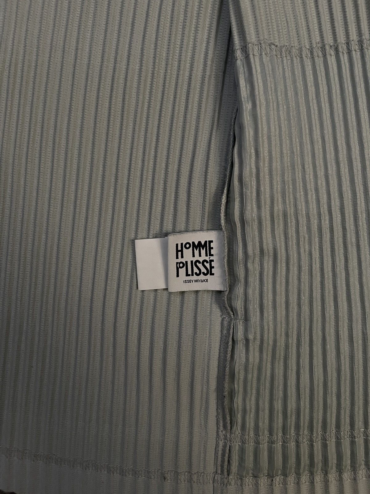Homme Plissé Issey Miyake Grey Basics Cardigan