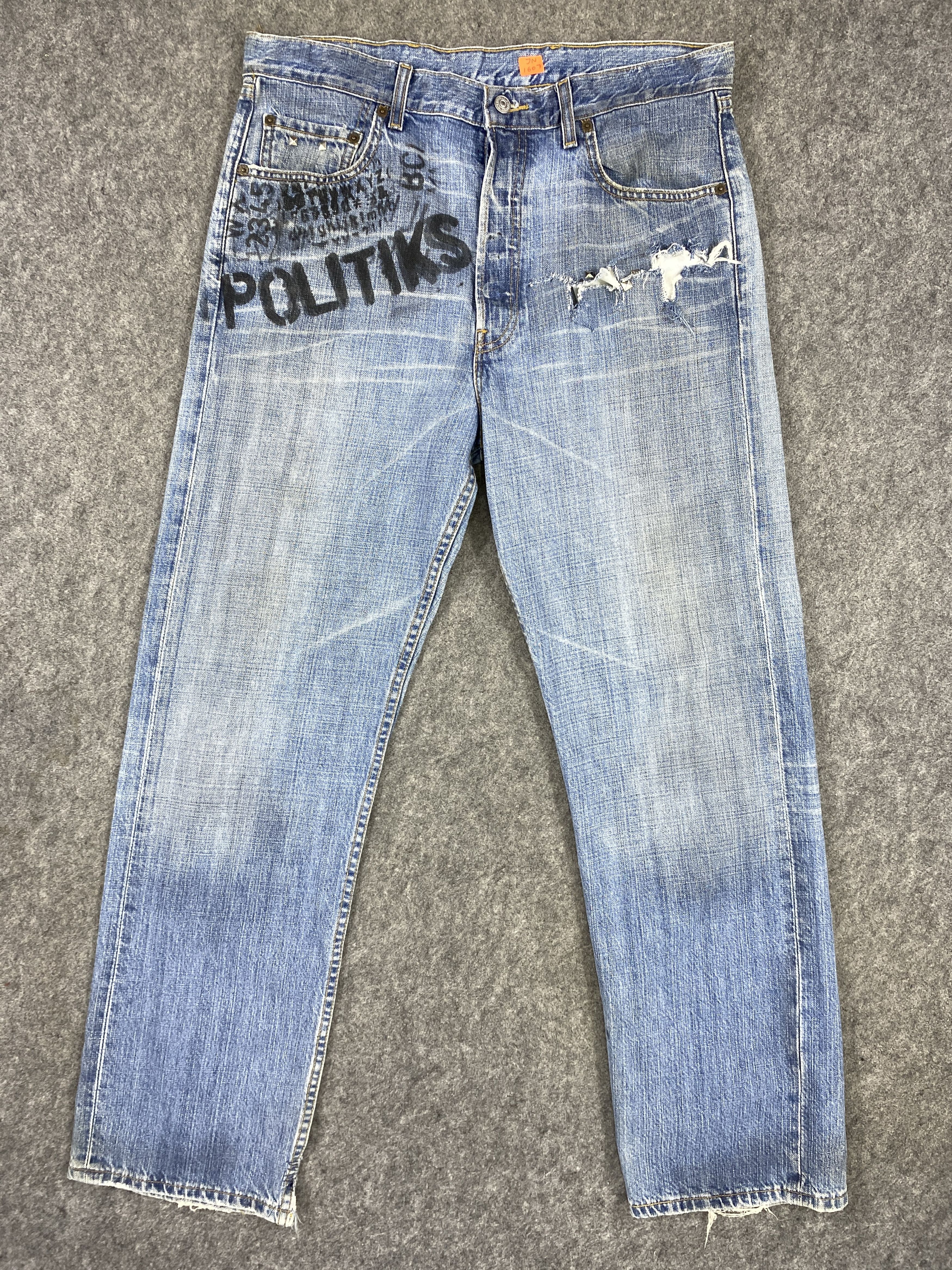 Levi's 90's Blue Vintage Levi's USA 34x31.5 Denim -JN1607 Size US 34 / EU 50 - 1 Thumbnail