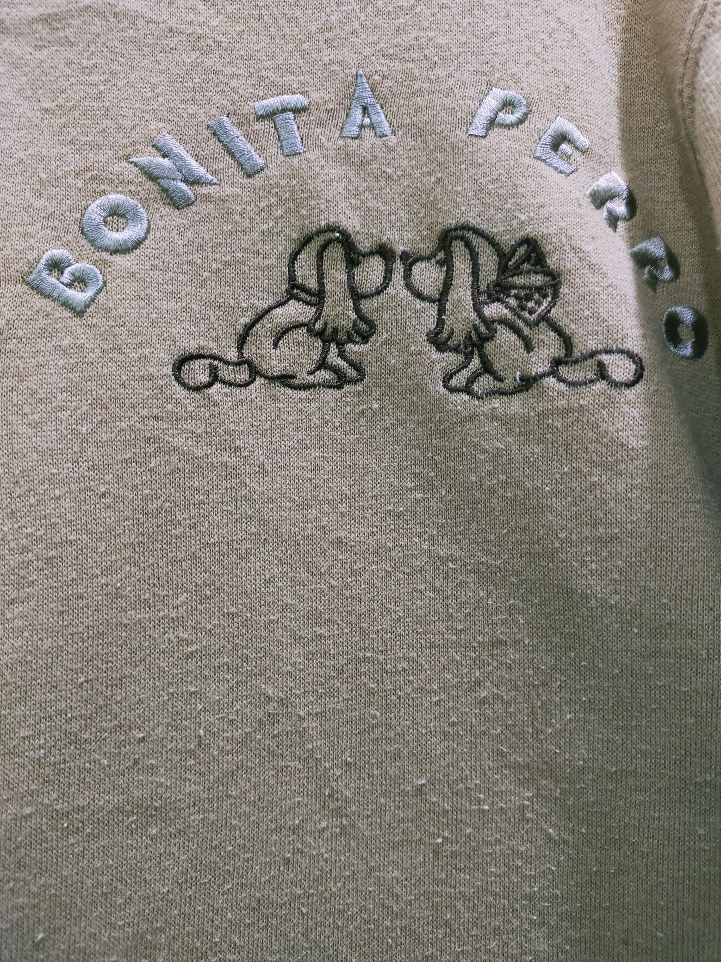 Japanese Brand Bonita Perro Embroidery Quarter Zip Sweatshirt Size US M / EU 48-50 / 2 - 2 Thumbnail