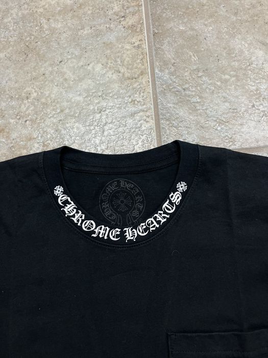 Chrome Hearts Chrome Hearts Neck Logo Pocket Tee Black | Grailed