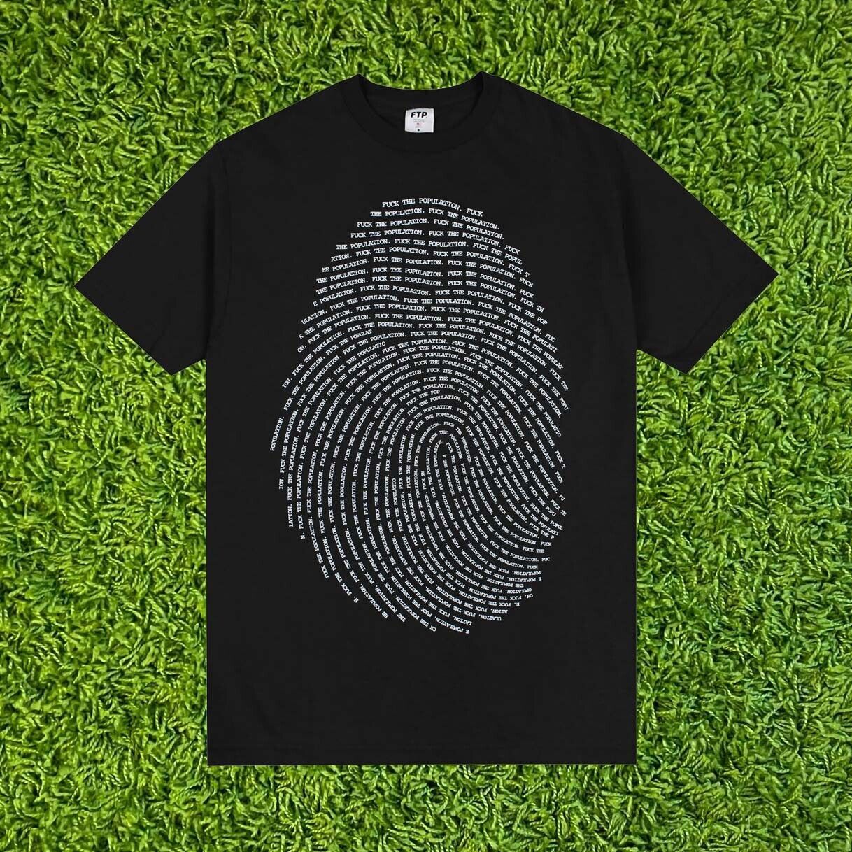 Fuck The Population FTP Fingerprint Tee Black (2021) Size XXL Size US XXL / EU 58 / 5 - 1 Thumbnail