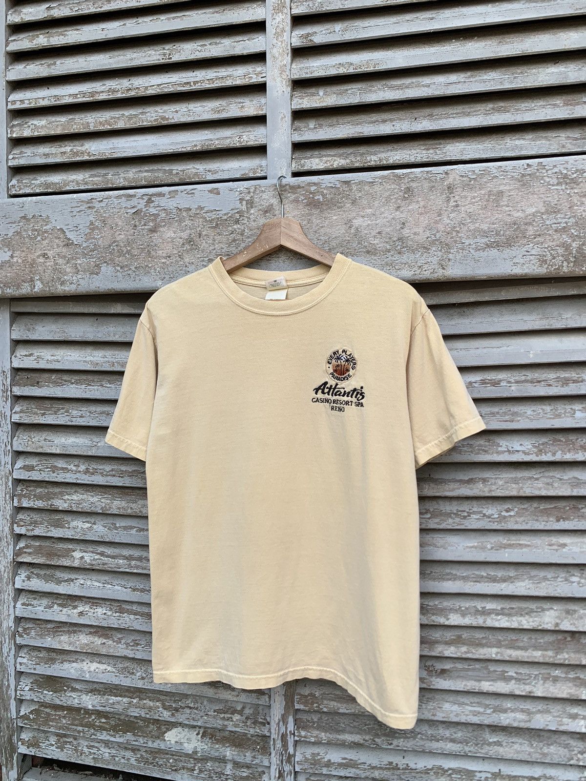 image of Vintage Atlantis Casino Resort Tshirt in Yellow, Men's (Size Small)