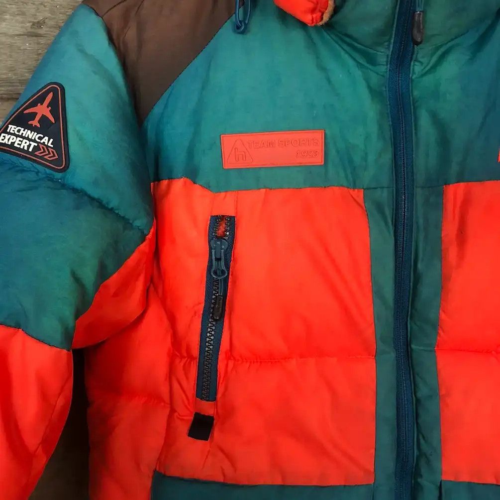 Japanese Brand × Vintage Hummel Green Orange Parkas Hoodie #765 Size US M / EU 48-50 / 2 - 6 Thumbnail