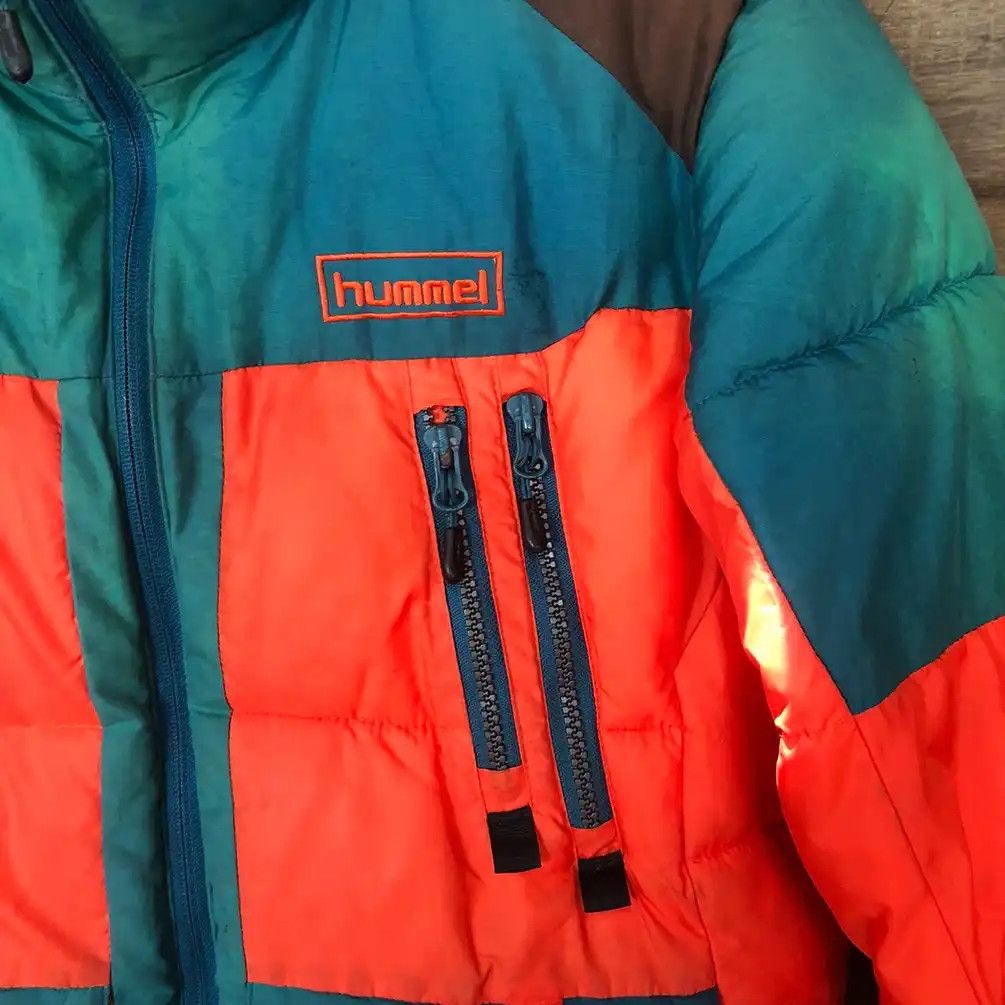Japanese Brand × Vintage Hummel Green Orange Parkas Hoodie #765 Size US M / EU 48-50 / 2 - 8 Thumbnail