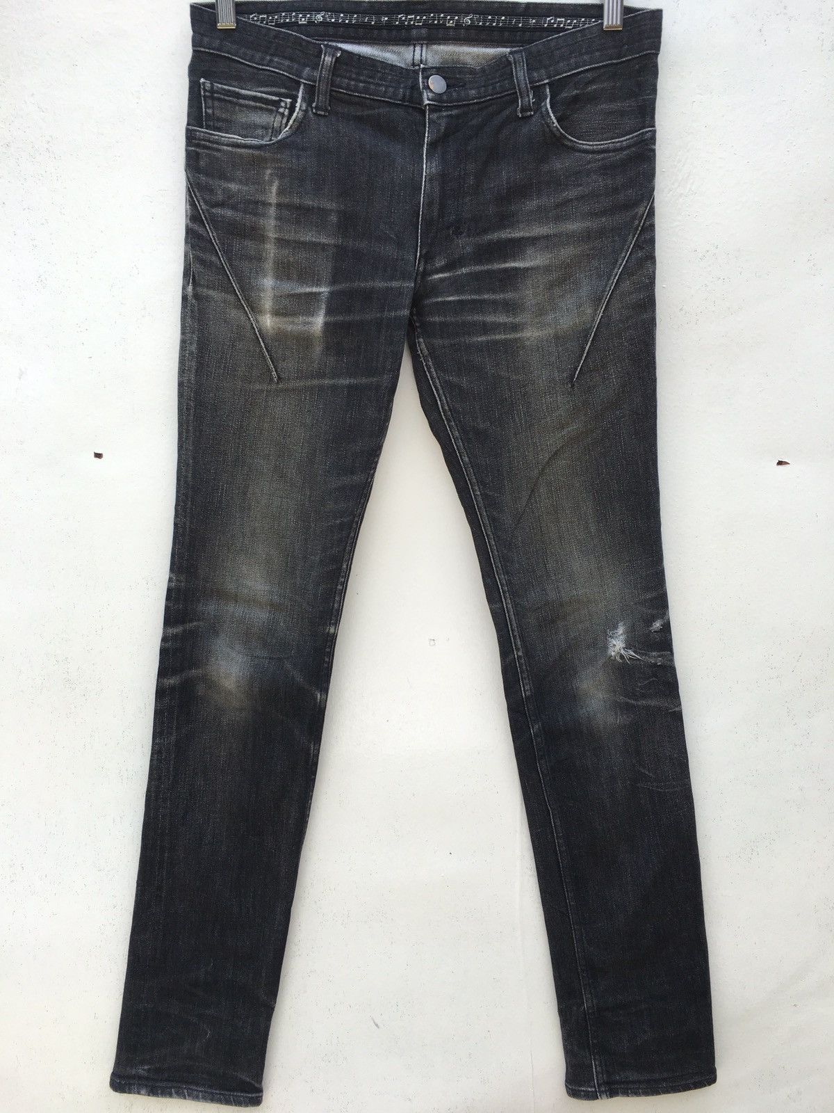 Number (N)ine Rare Number (N)ine Torn Style Skinny/Tapered Jeans Size US 31 - 5 Thumbnail