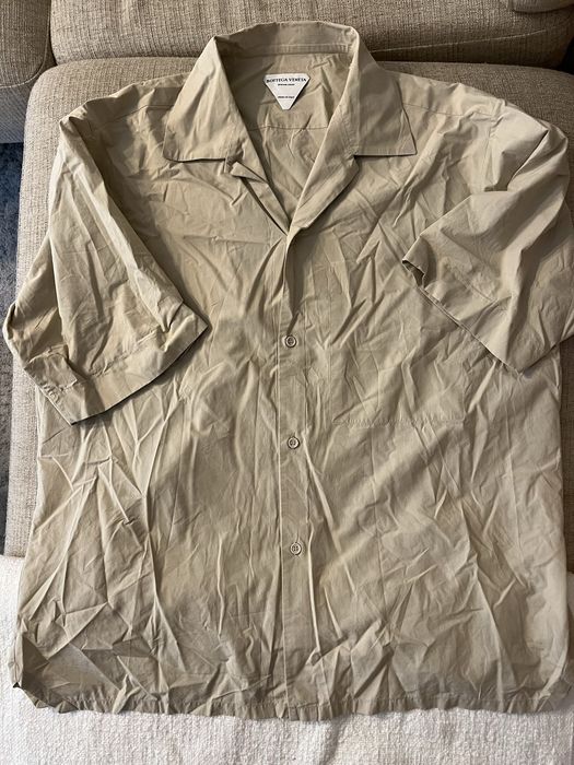 Bottega Veneta BOTTEGA VENETA CAMP SHIRT TAN LARGE | Grailed