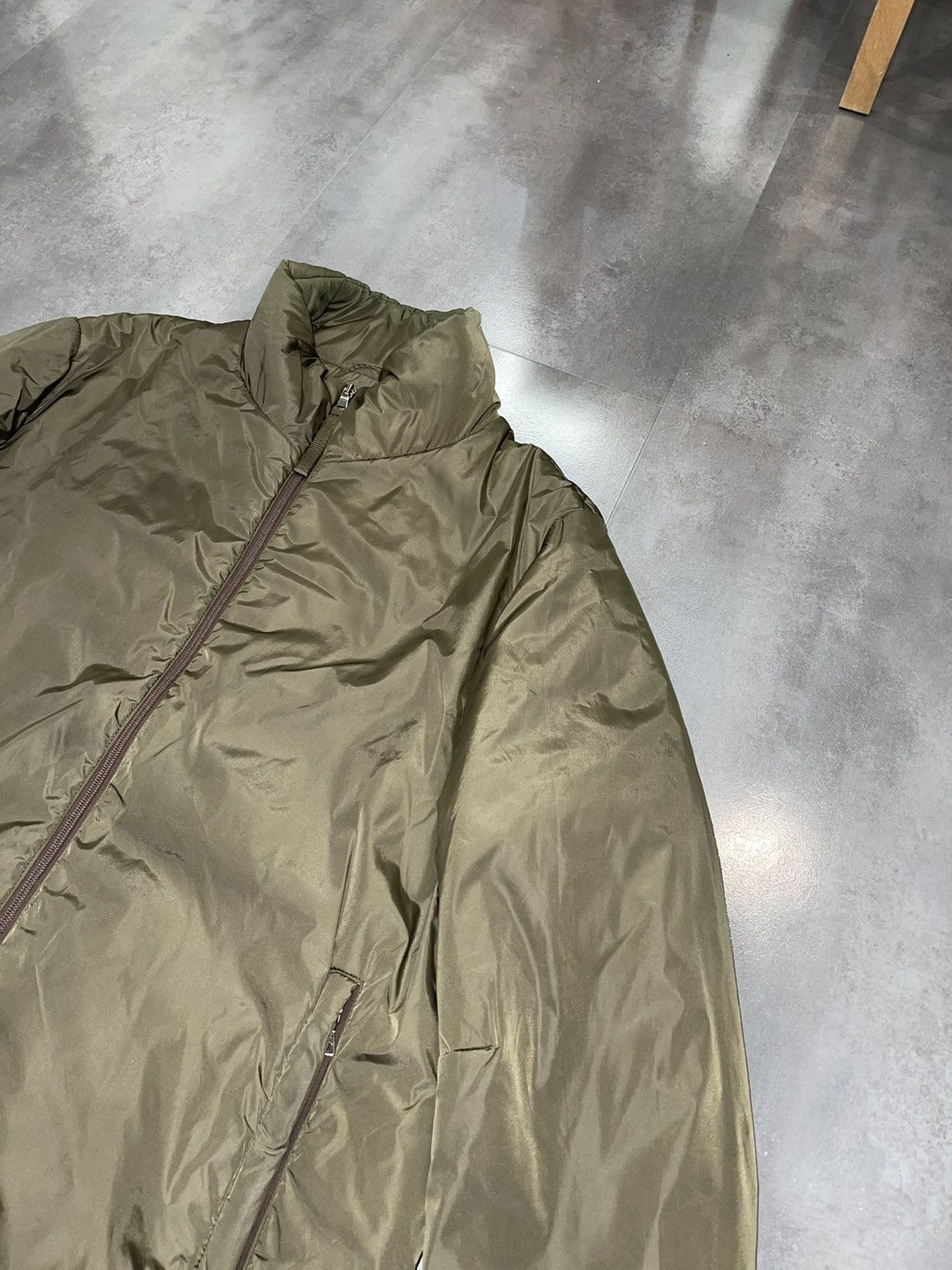 Prada Archive Prada Red Tab Swamp Green Technical Light Jacket Size US L / EU 52-54 / 3 - 8 Thumbnail