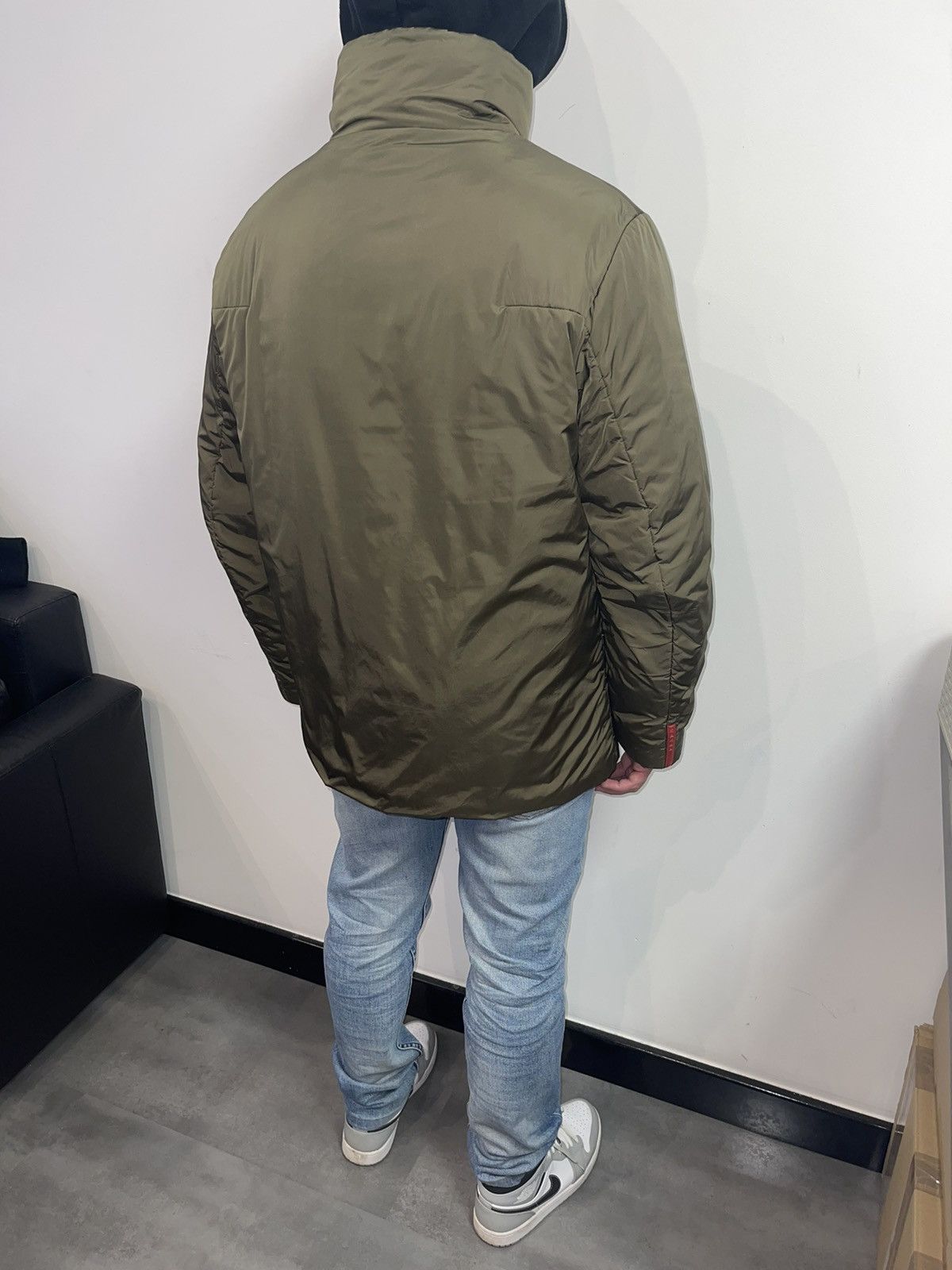 Prada Archive Prada Red Tab Swamp Green Technical Light Jacket Size US L / EU 52-54 / 3 - 4 Thumbnail