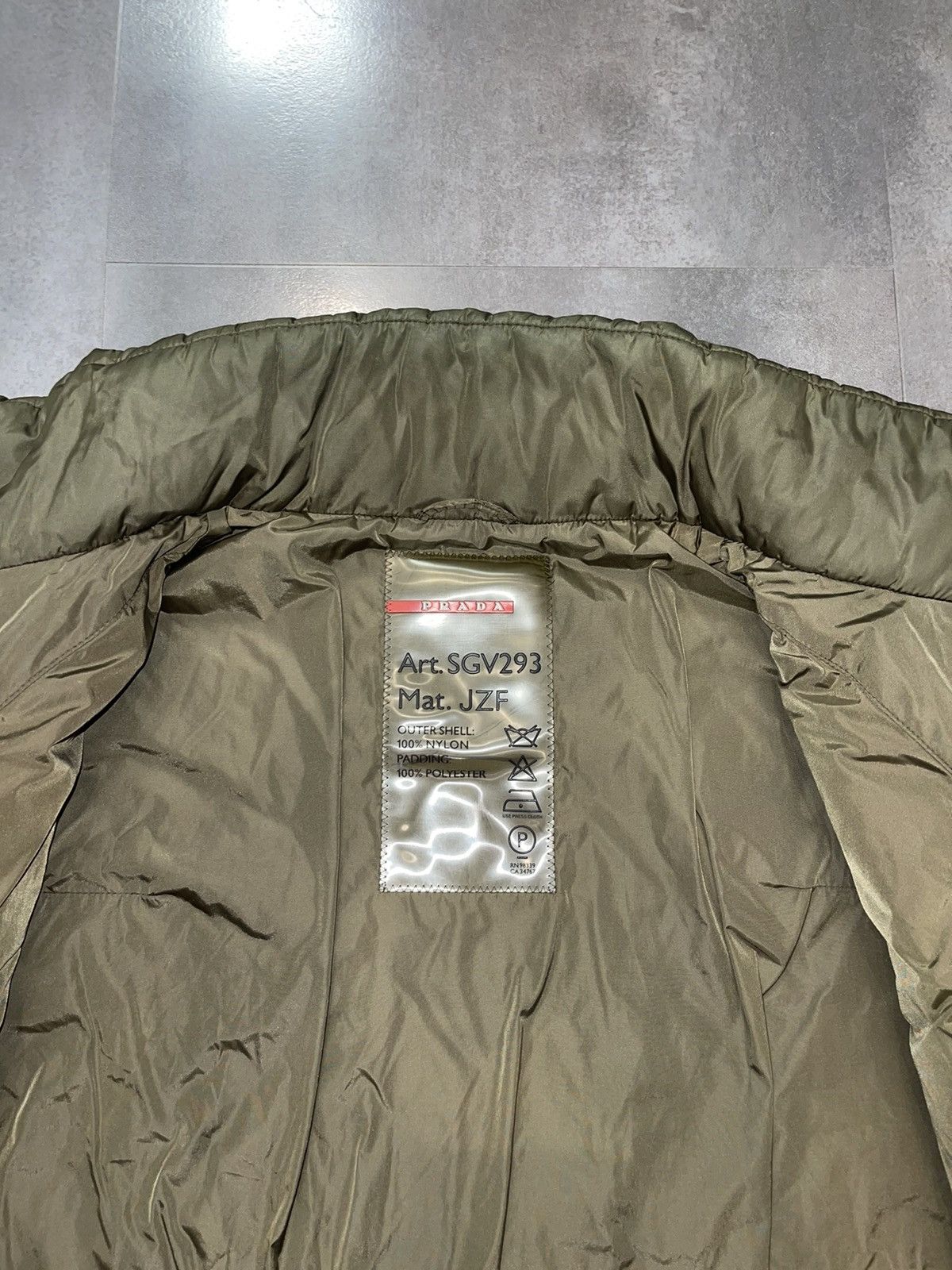 Prada Archive Prada Red Tab Swamp Green Technical Light Jacket Size US L / EU 52-54 / 3 - 22 Thumbnail