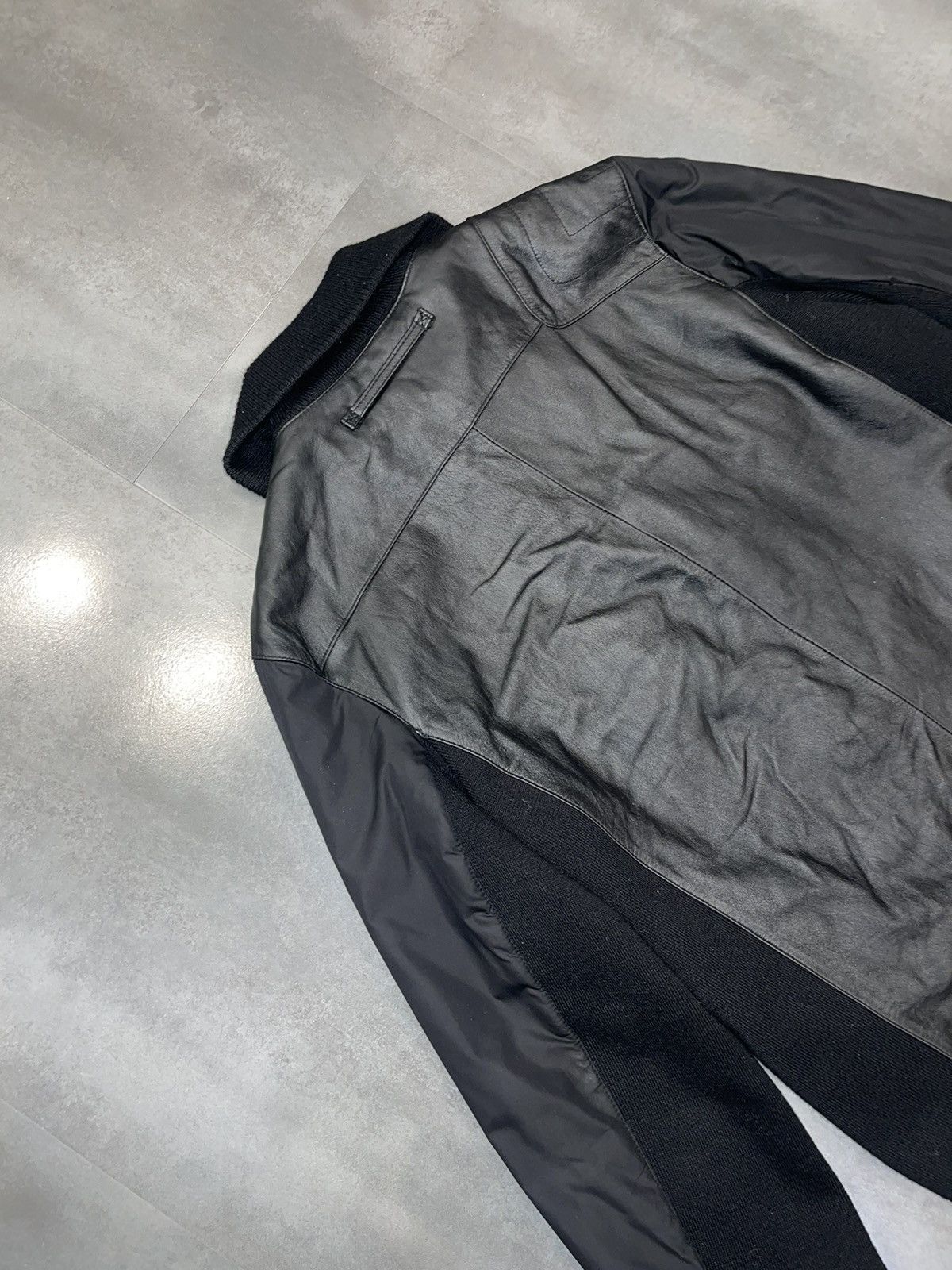 Prada Archive Prada Black Leather Jacket Size US L / EU 52-54 / 3 - 14 Thumbnail