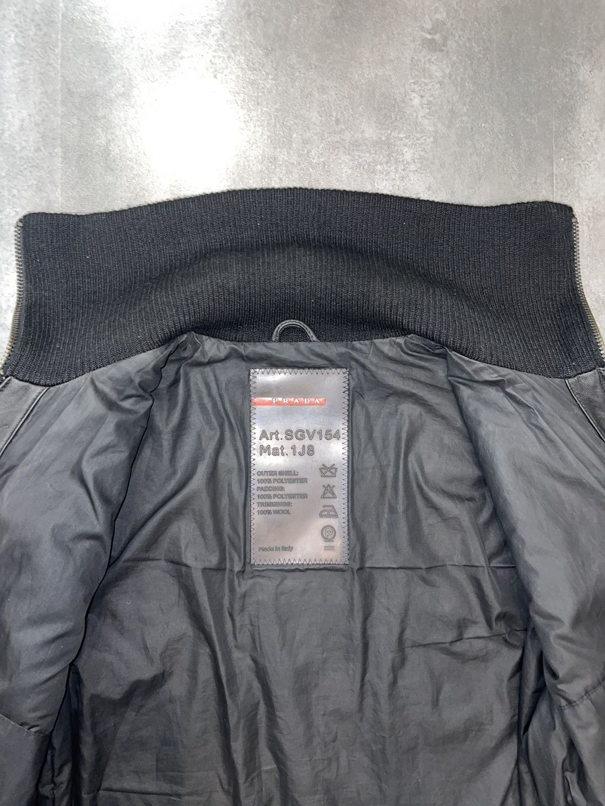 Prada Archive Prada Black Leather Jacket Size US L / EU 52-54 / 3 - 18 Thumbnail