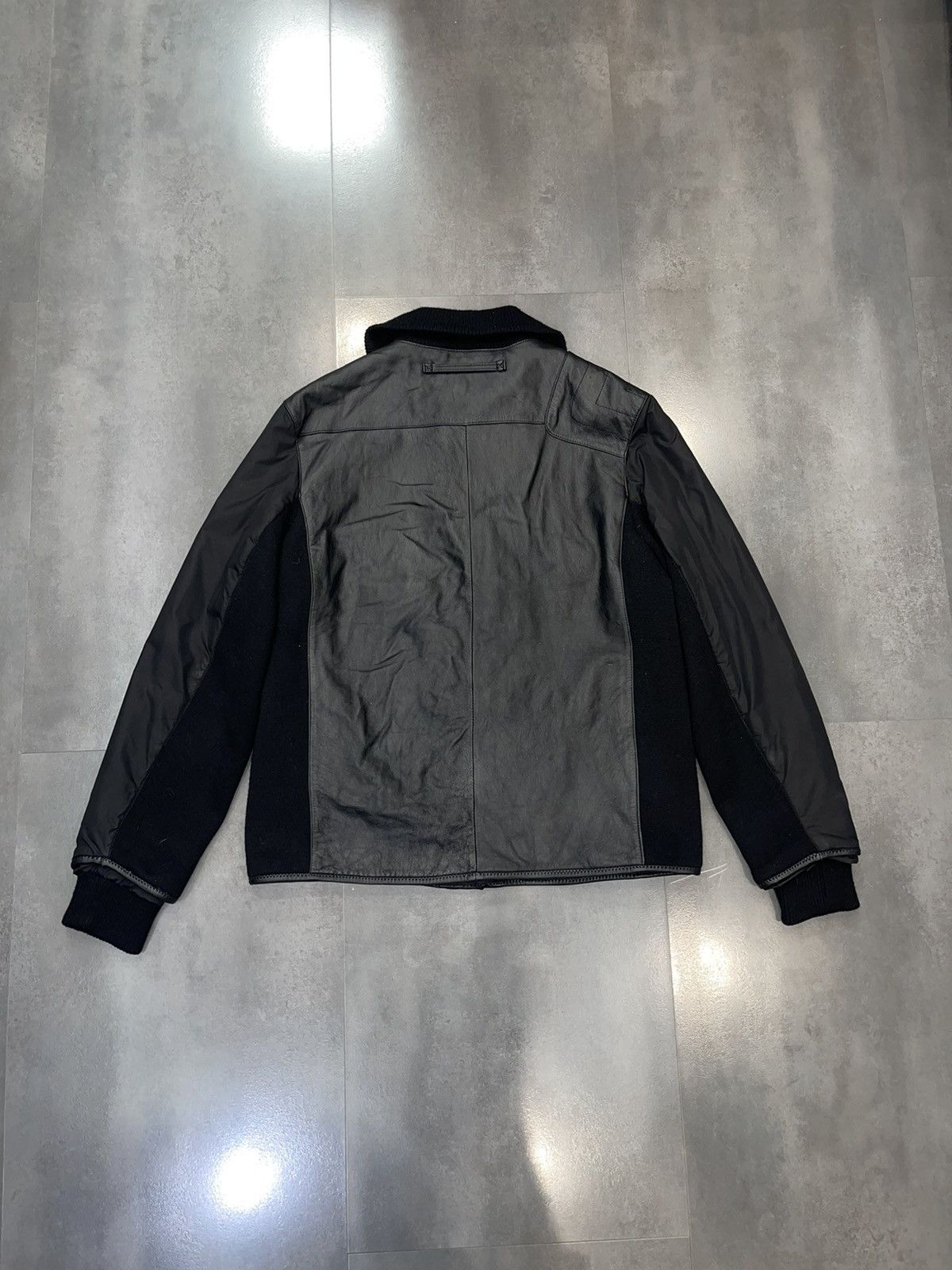 Prada Archive Prada Black Leather Jacket Size US L / EU 52-54 / 3 - 10 Thumbnail
