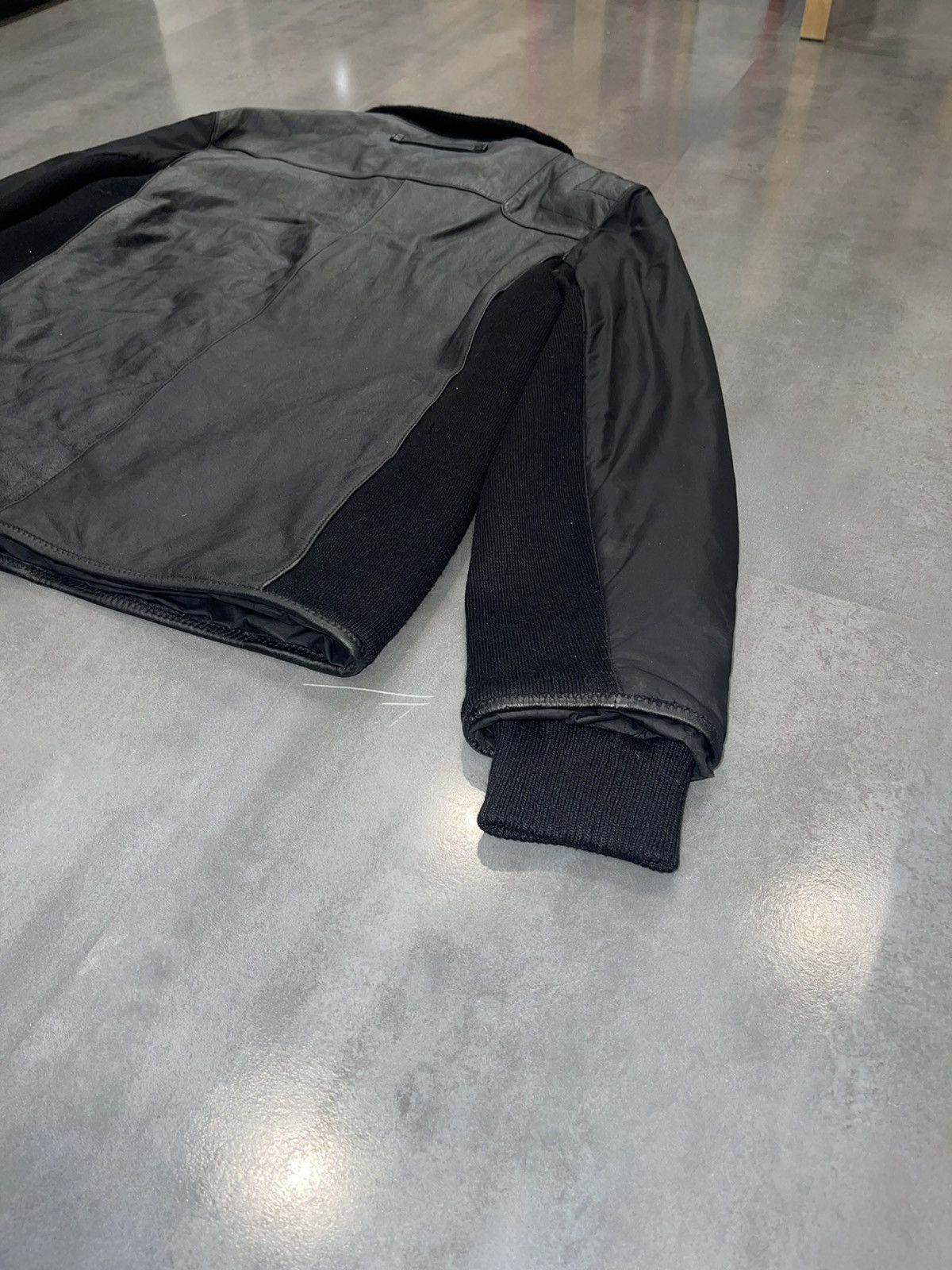 Prada Archive Prada Black Leather Jacket Size US L / EU 52-54 / 3 - 11 Thumbnail