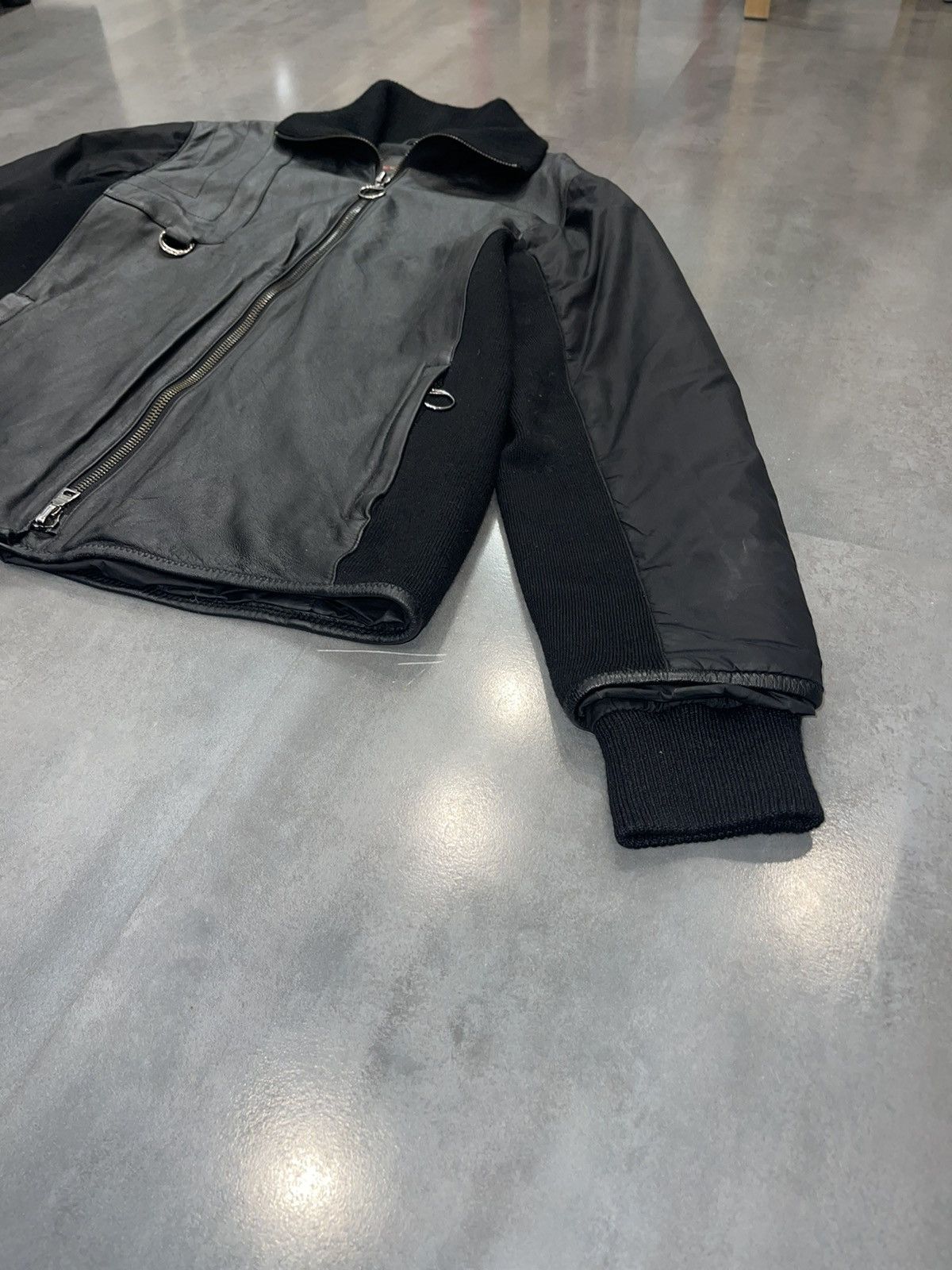 Prada Archive Prada Black Leather Jacket Size US L / EU 52-54 / 3 - 6 Thumbnail