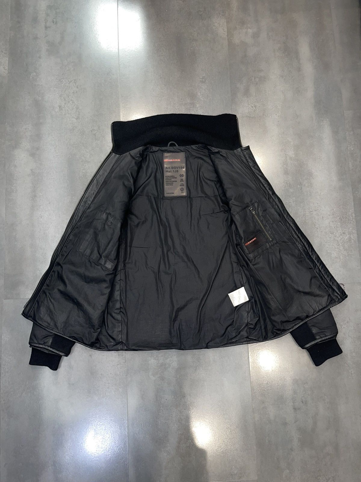 Prada Archive Prada Black Leather Jacket Size US L / EU 52-54 / 3 - 17 Thumbnail