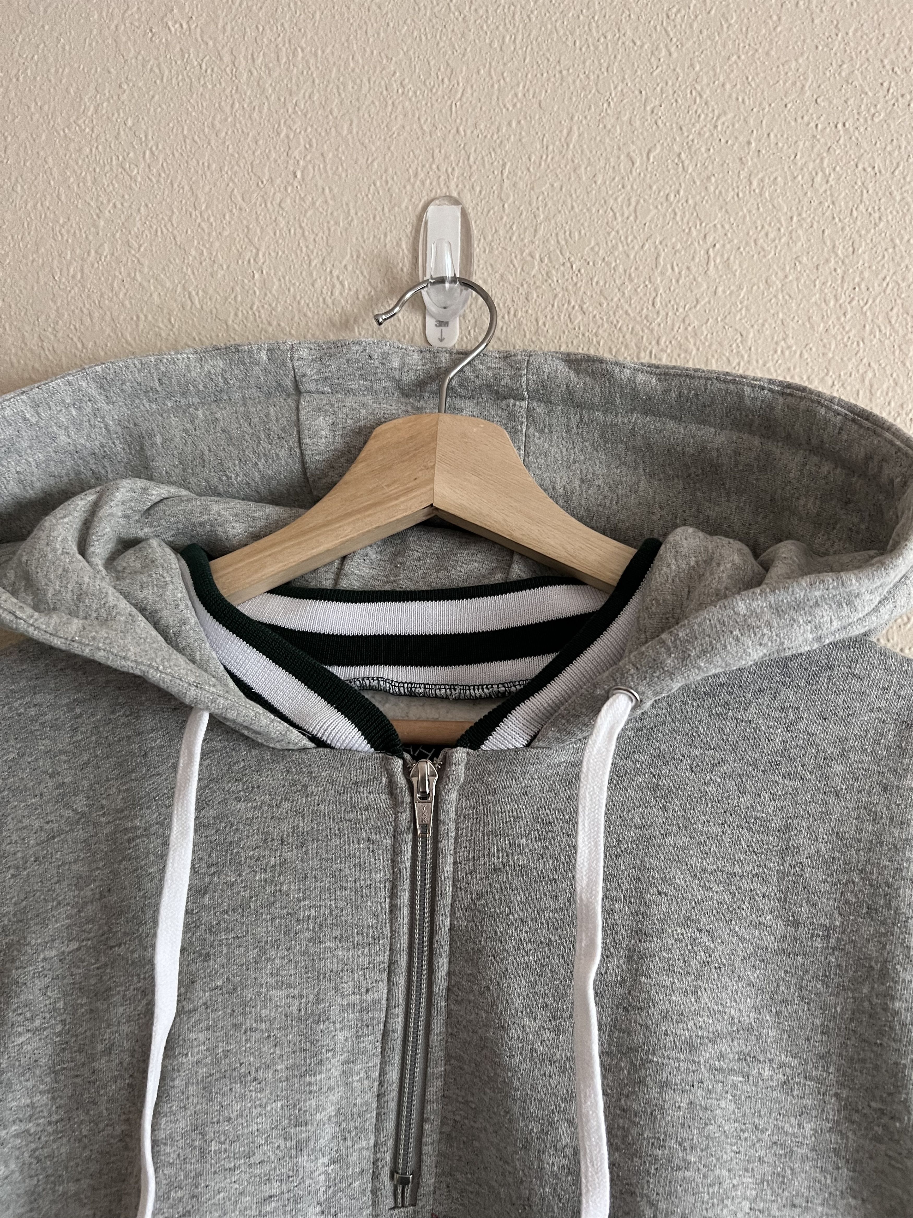 Noah Noah NY Track Hoodie in Heather Grey Size US XXL / EU 58 / 5 - 2 Thumbnail