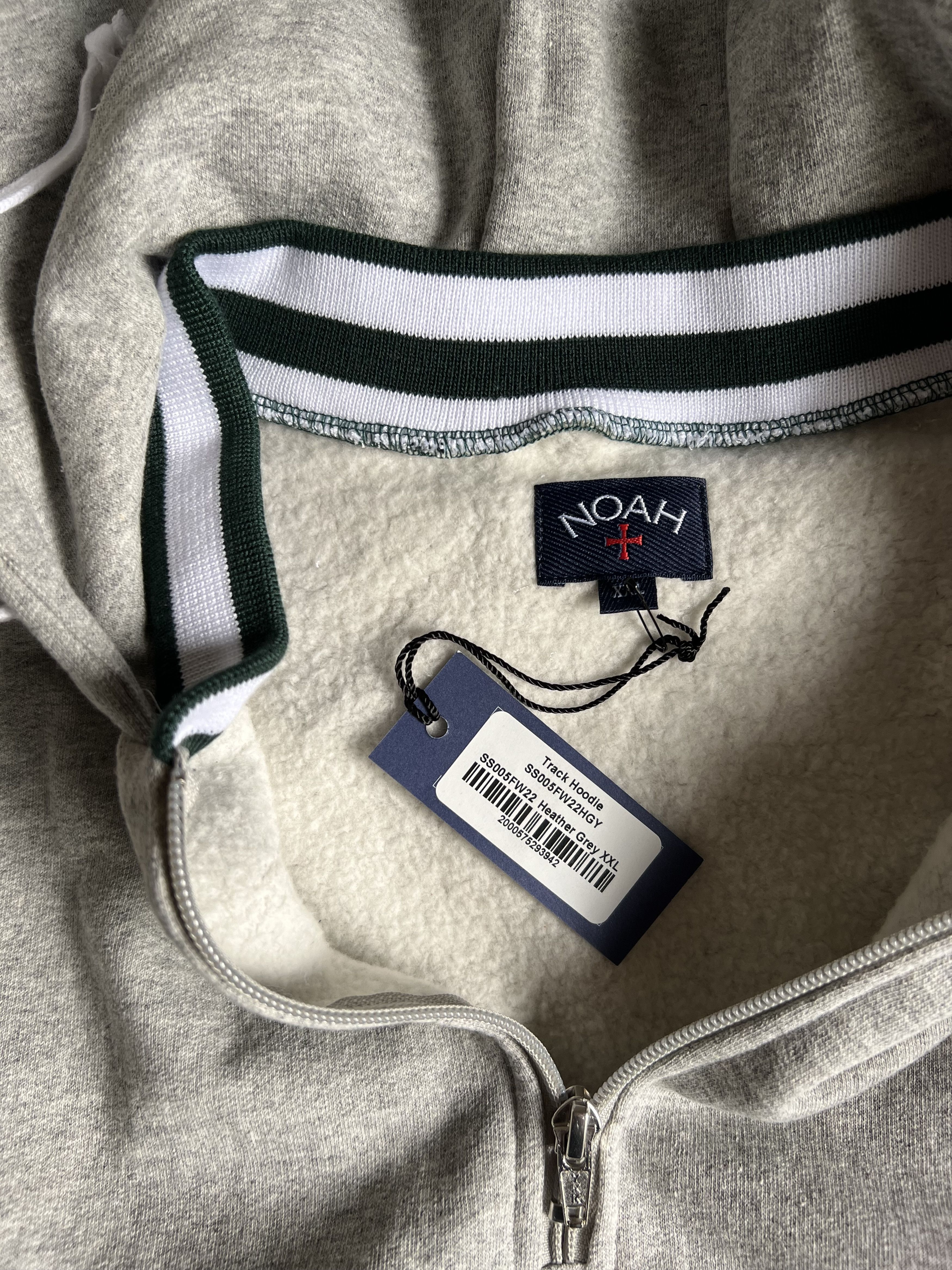 Noah Noah NY Track Hoodie in Heather Grey Size US XXL / EU 58 / 5 - 7 Thumbnail