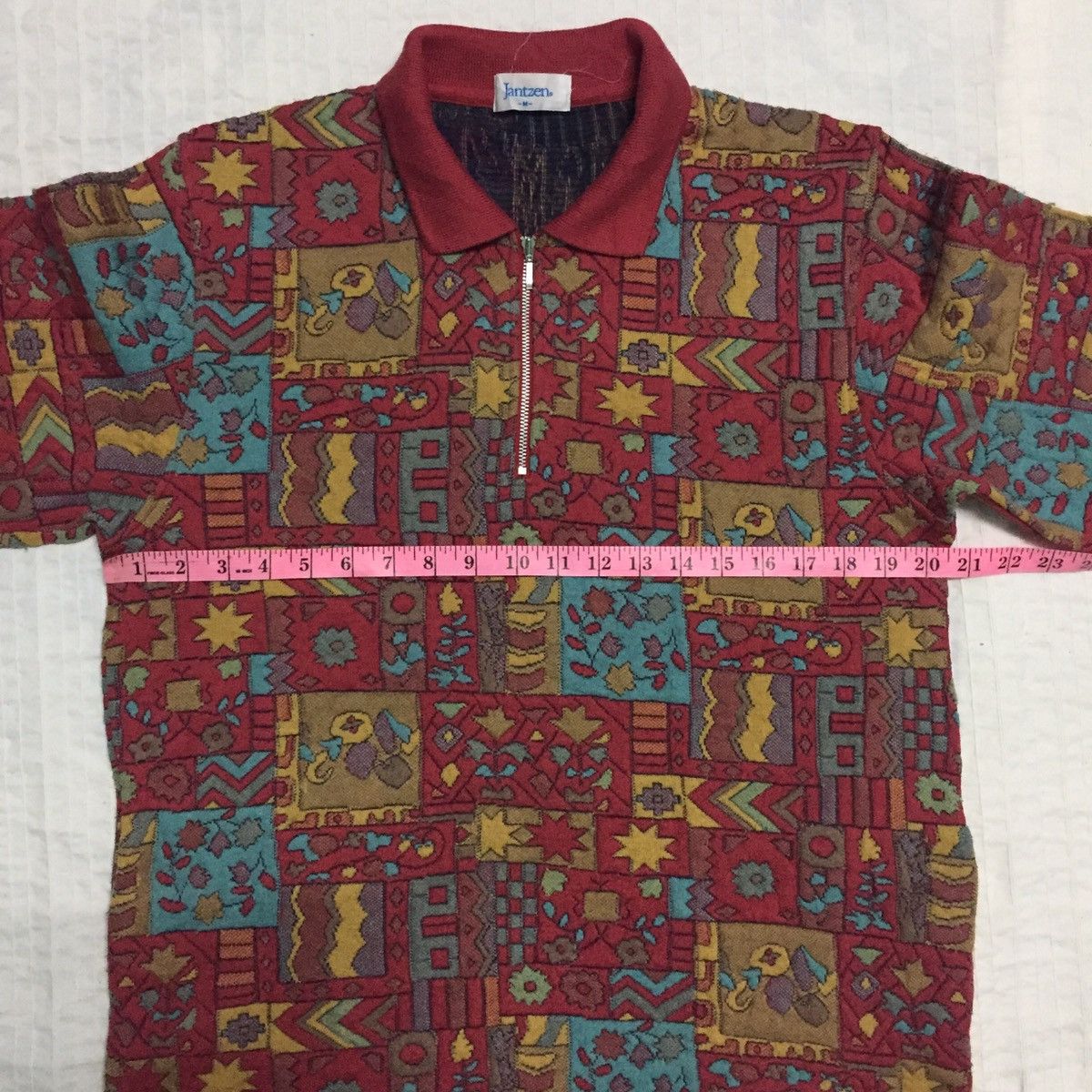 Jantzen Vintage Jantzen Fullprint Graphic Art Long Sleeve Sweater Size US M / EU 48-50 / 2 - 16 Thumbnail