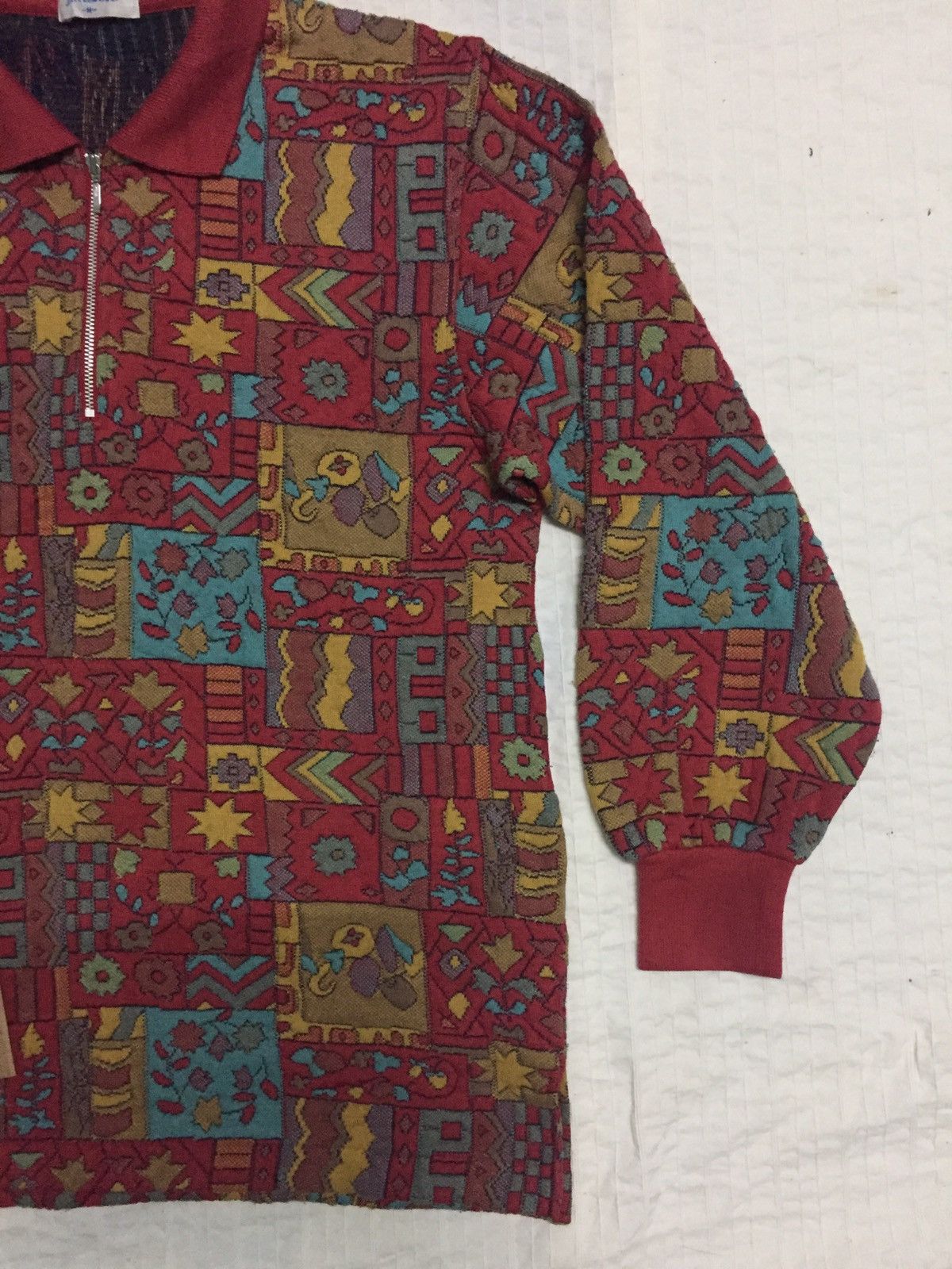 Jantzen Vintage Jantzen Fullprint Graphic Art Long Sleeve Sweater Size US M / EU 48-50 / 2 - 4 Thumbnail